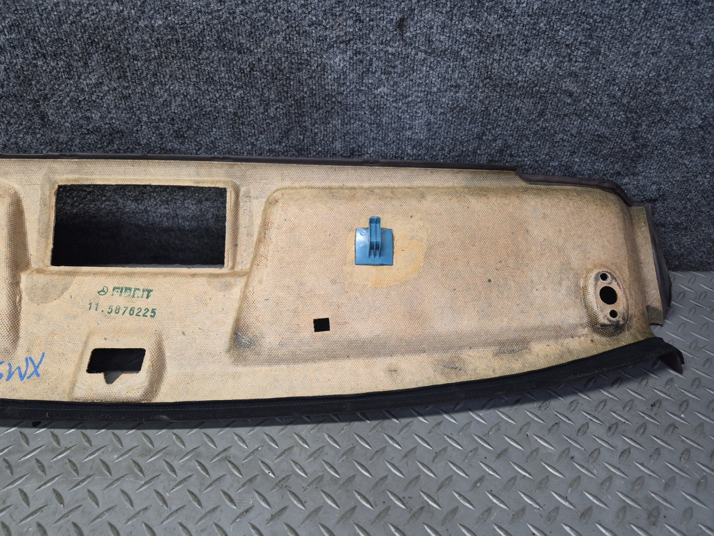 86-91 Mercedes W126 560SEL Sedan Front Upper Headliner Trim Cover Panel OEM