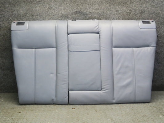 97-03 BMW E39 540i Sedan Rear Seat Upper Backrest Leather Cushion Gray OEM