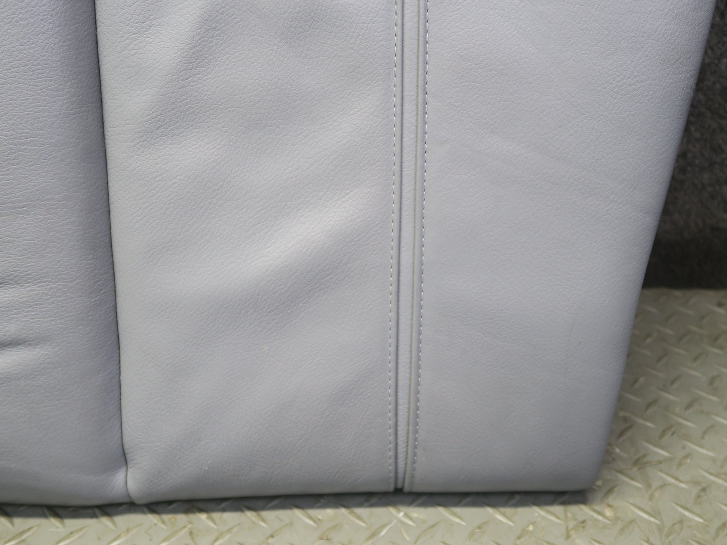 97-03 BMW E39 540i Sedan Rear Seat Upper Backrest Leather Cushion Gray OEM