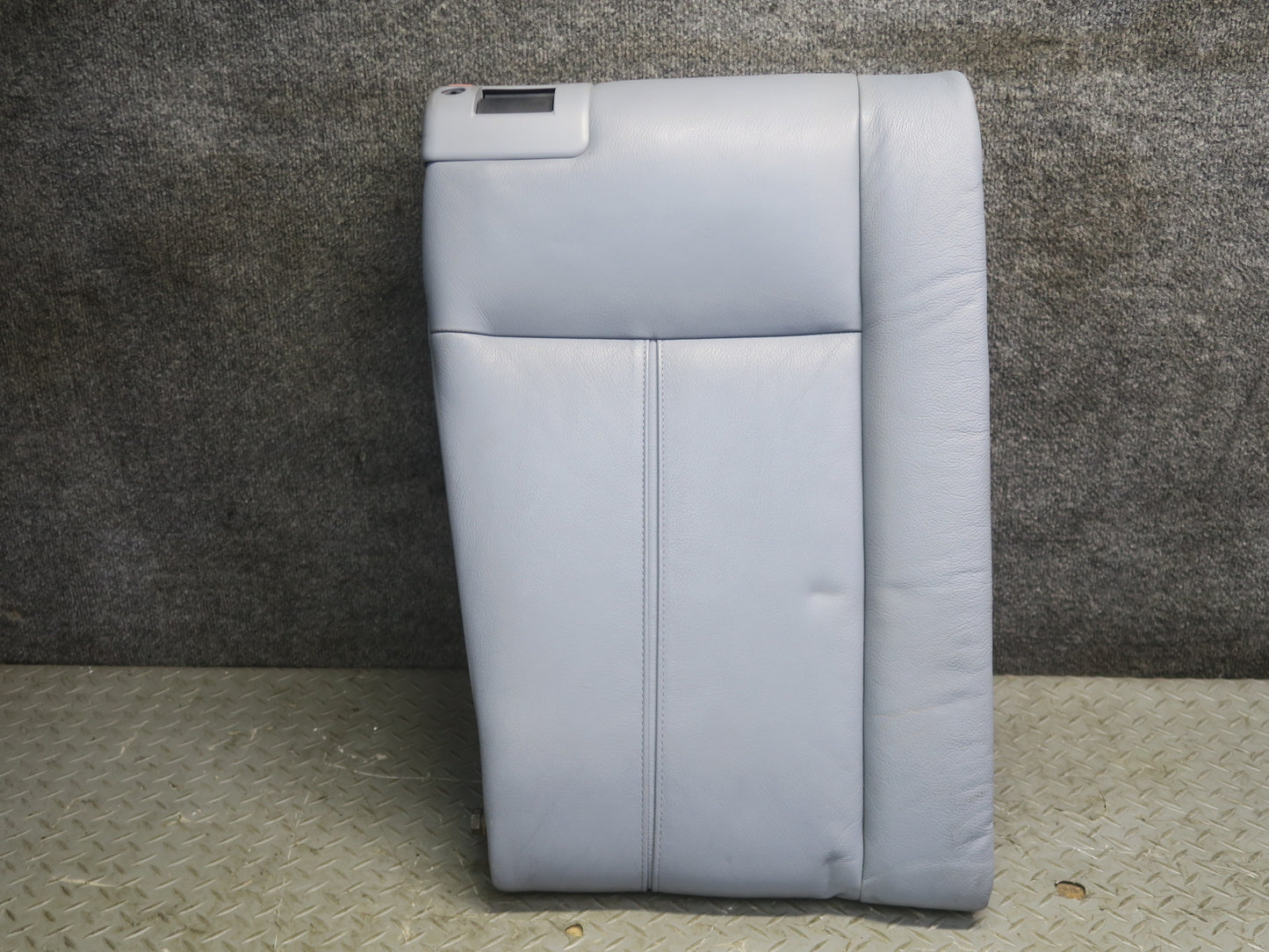 97-03 BMW E39 540i Sedan Rear Seat Upper Backrest Leather Cushion Gray OEM