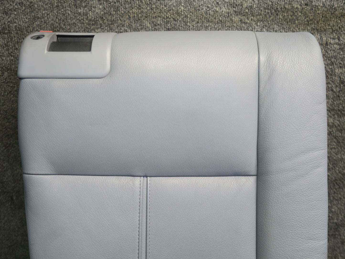 97-03 BMW E39 540i Sedan Rear Seat Upper Backrest Leather Cushion Gray OEM