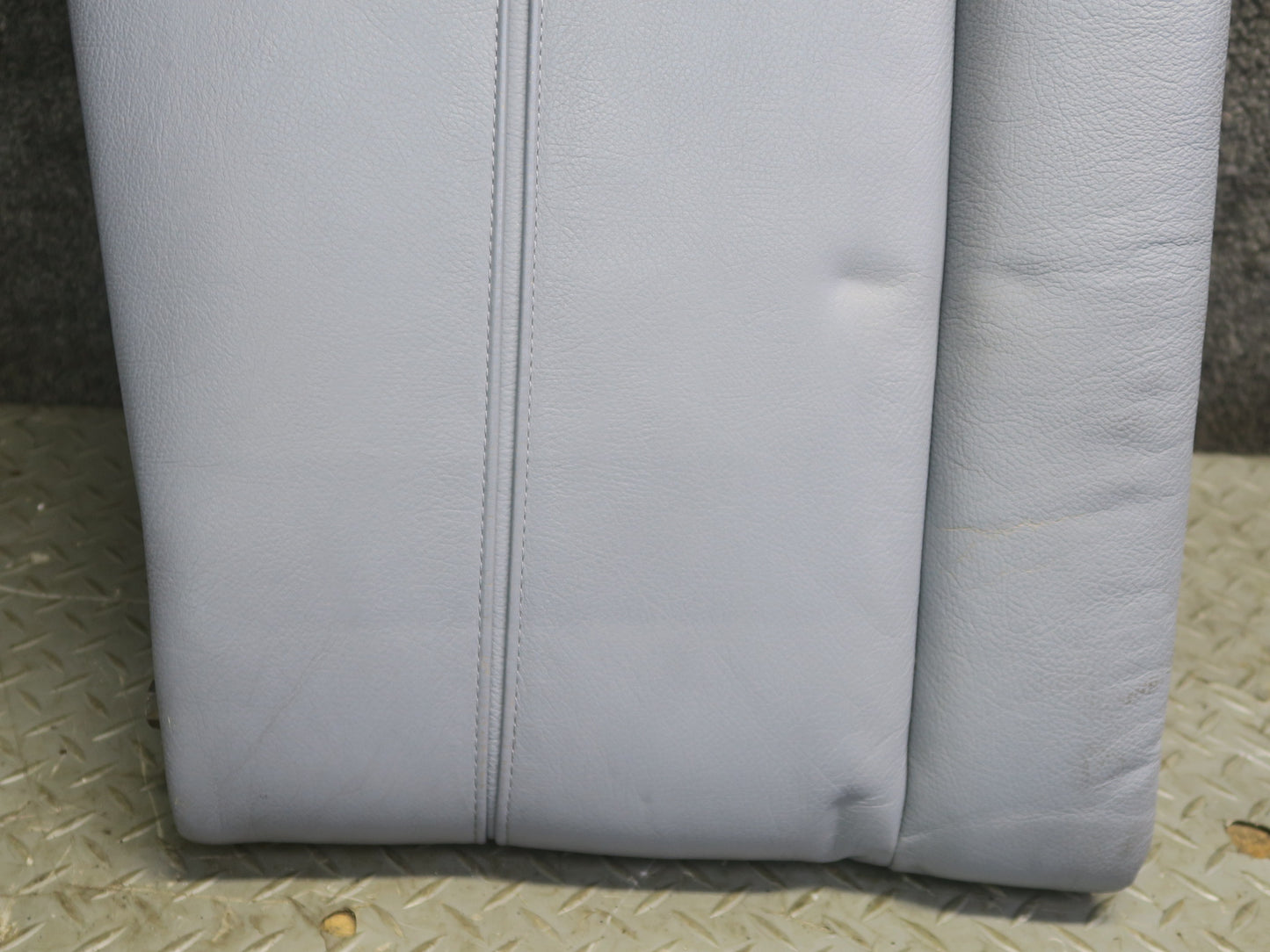 97-03 BMW E39 540i Sedan Rear Seat Upper Backrest Leather Cushion Gray OEM