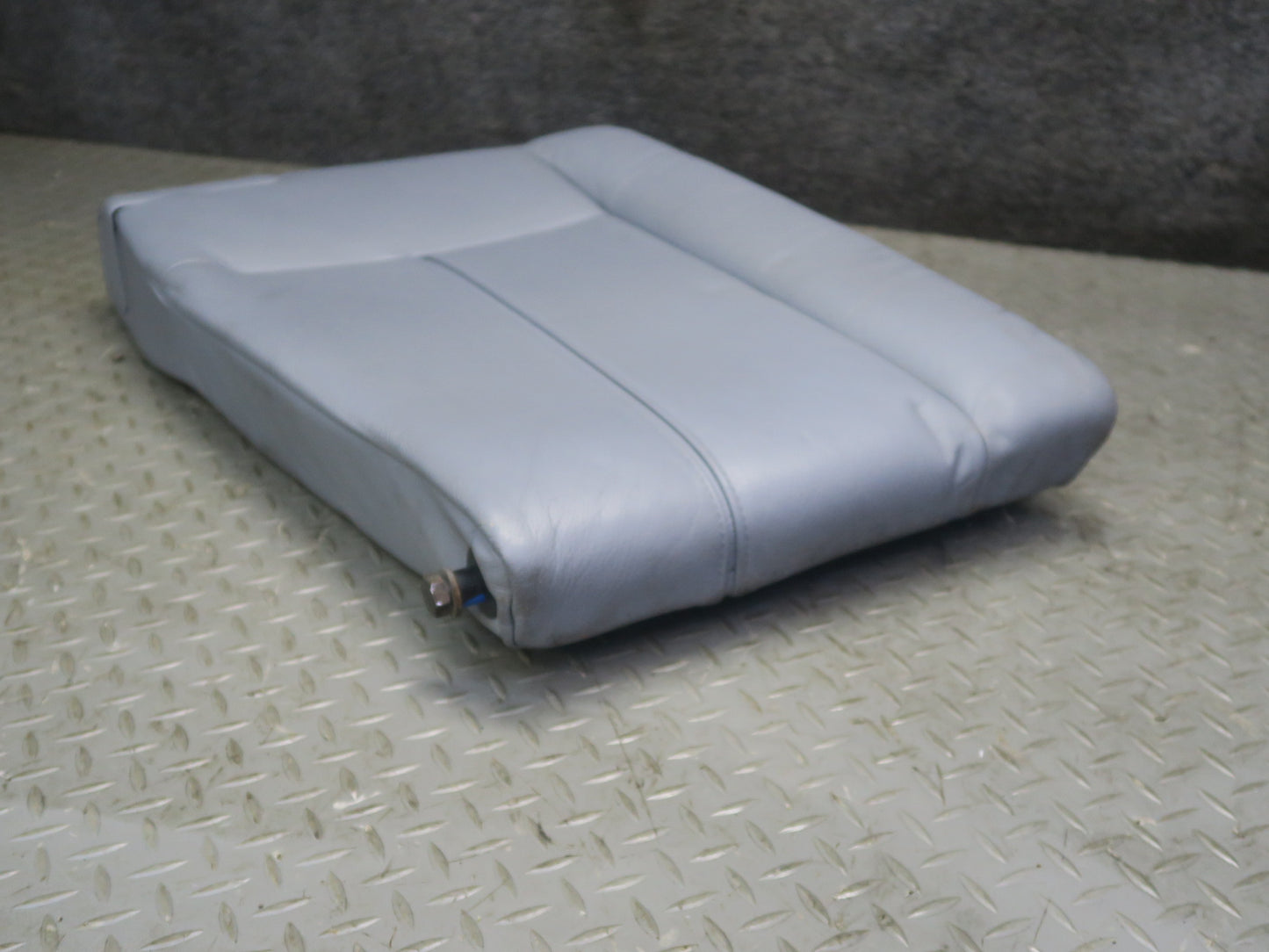 97-03 BMW E39 540i Sedan Rear Seat Upper Backrest Leather Cushion Gray OEM