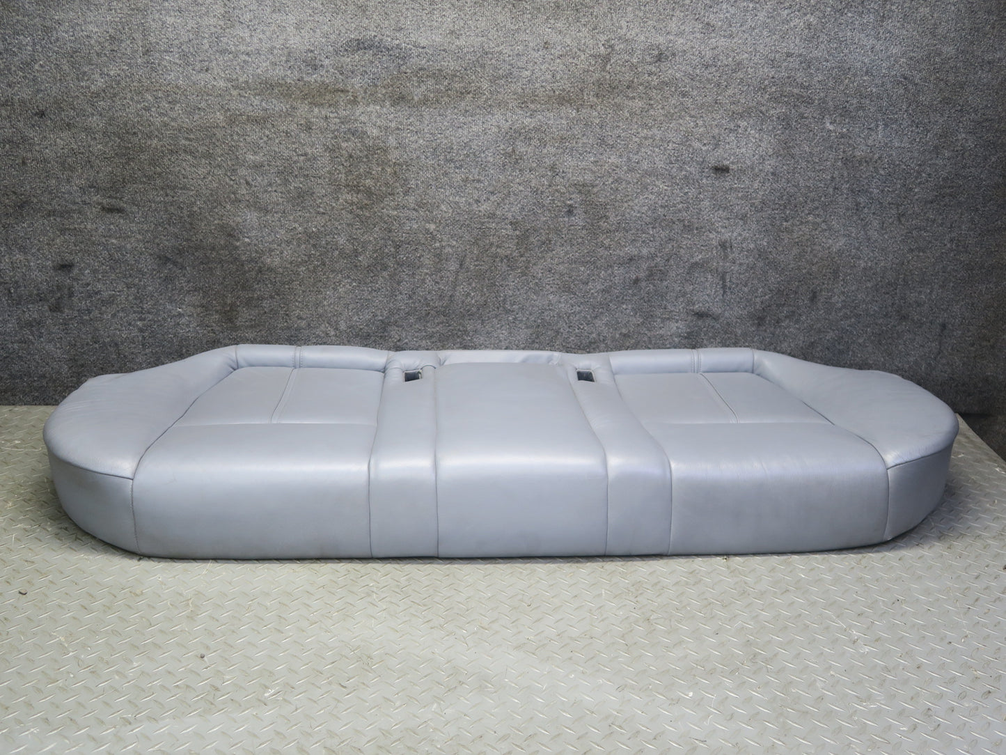 97-03 BMW E39 540i Sedan Rear Seat Lower Leather Cushion Gray OEM