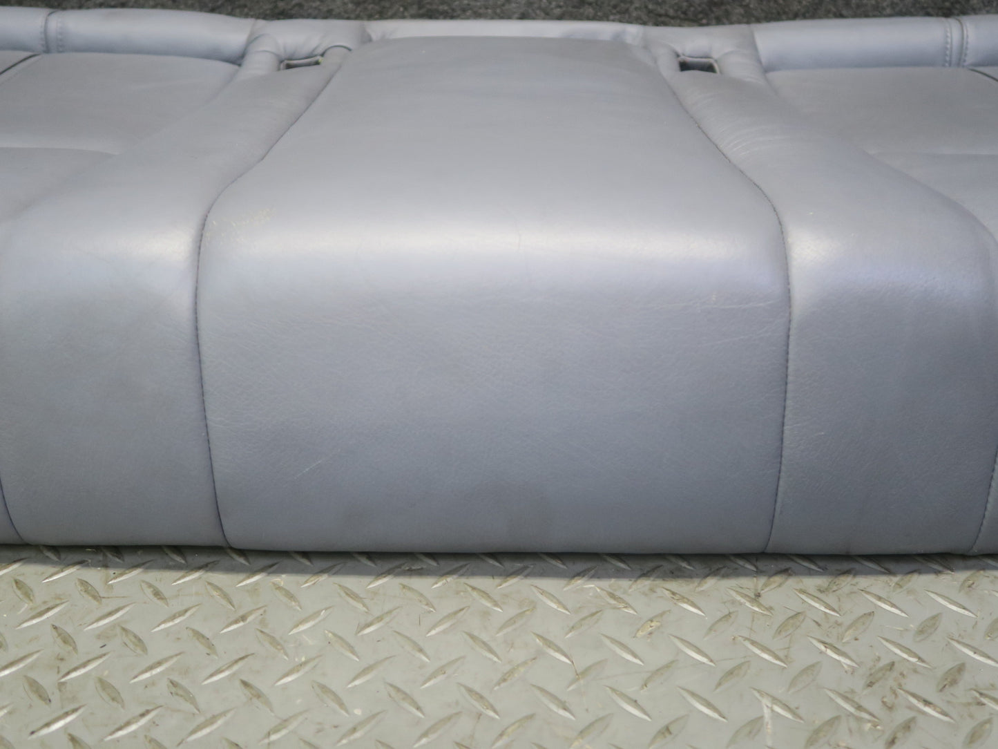 97-03 BMW E39 540i Sedan Rear Seat Lower Leather Cushion Gray OEM