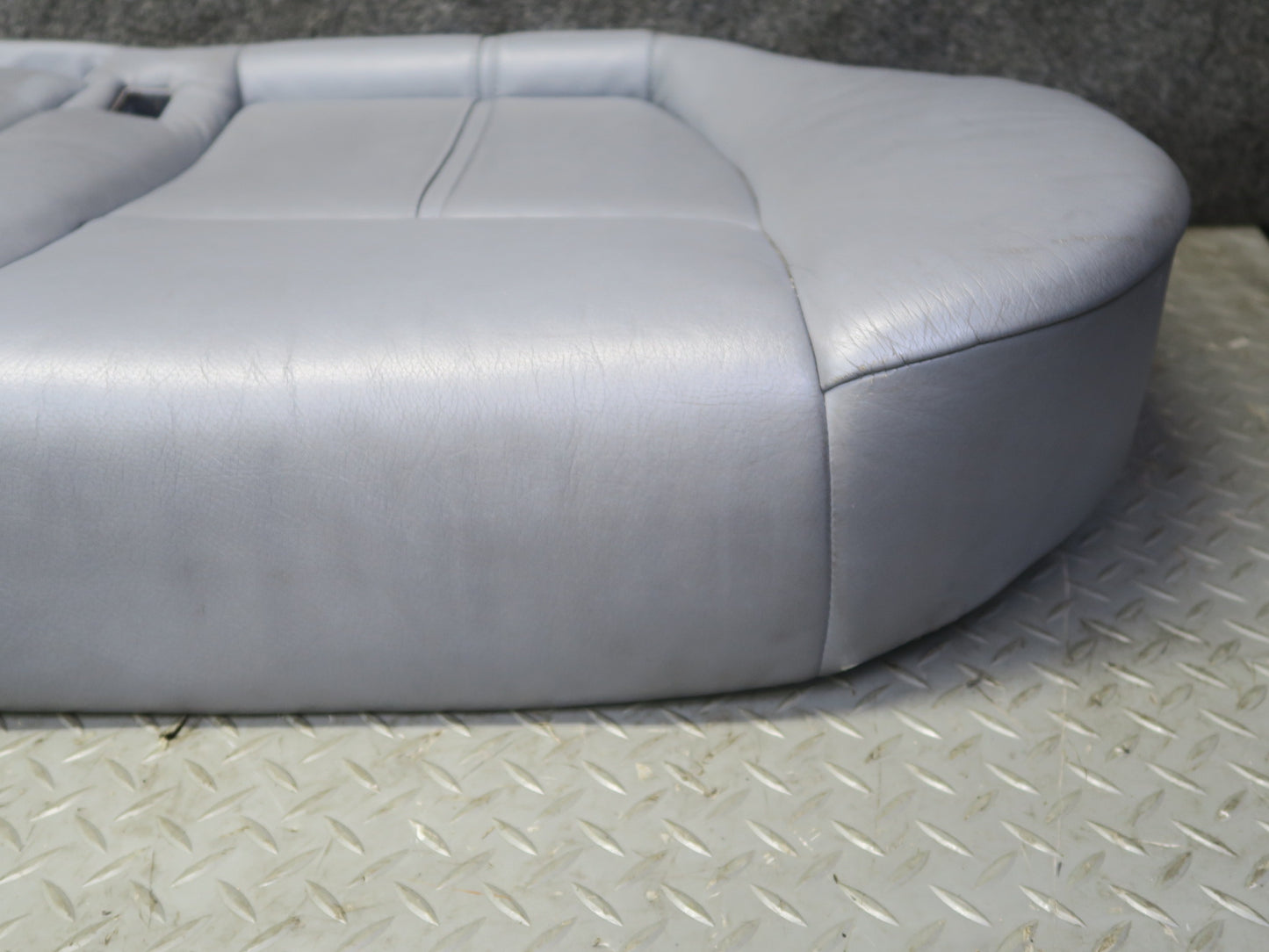 97-03 BMW E39 540i Sedan Rear Seat Lower Leather Cushion Gray OEM