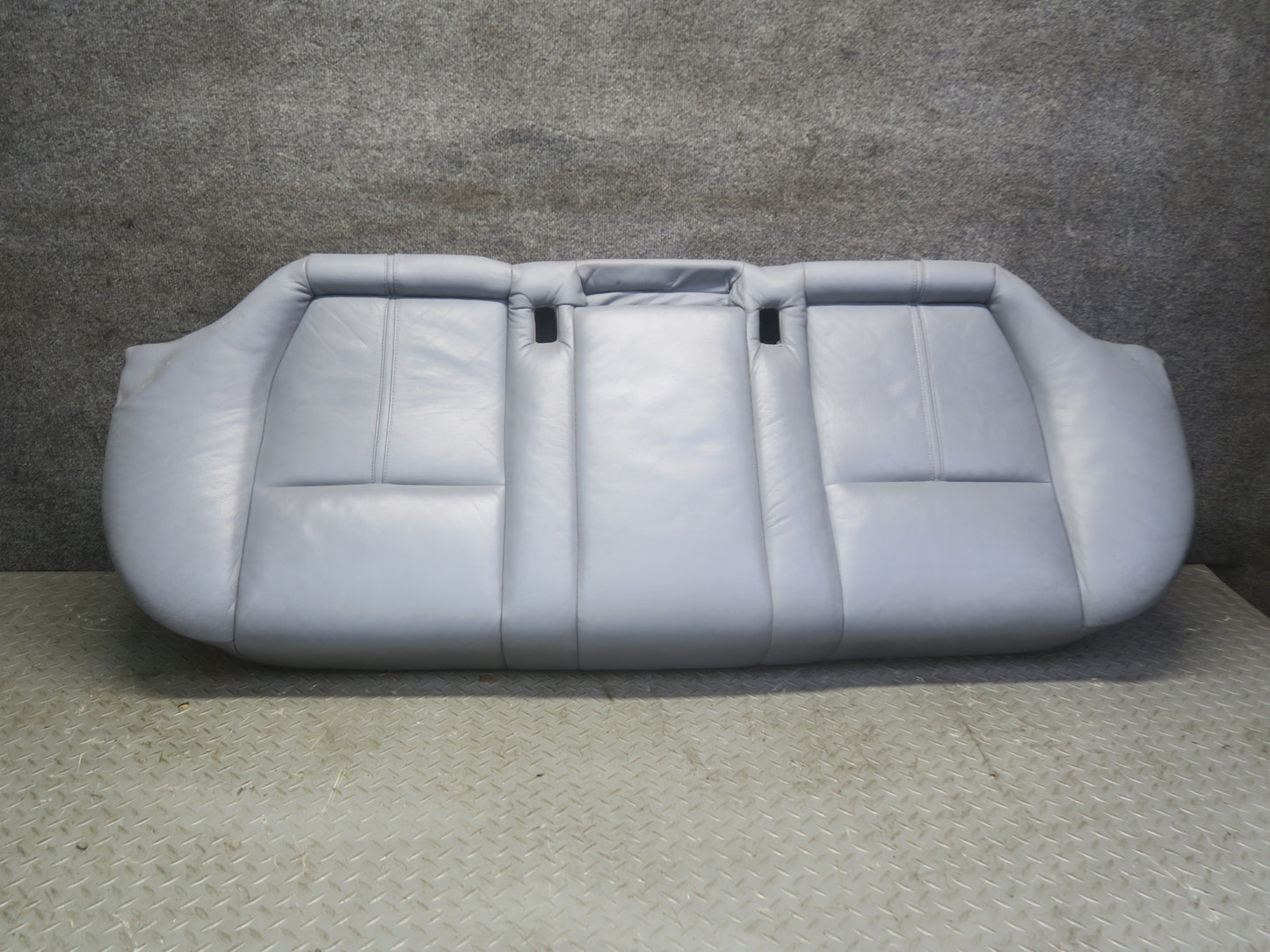 97-03 BMW E39 540i Sedan Rear Seat Lower Leather Cushion Gray OEM