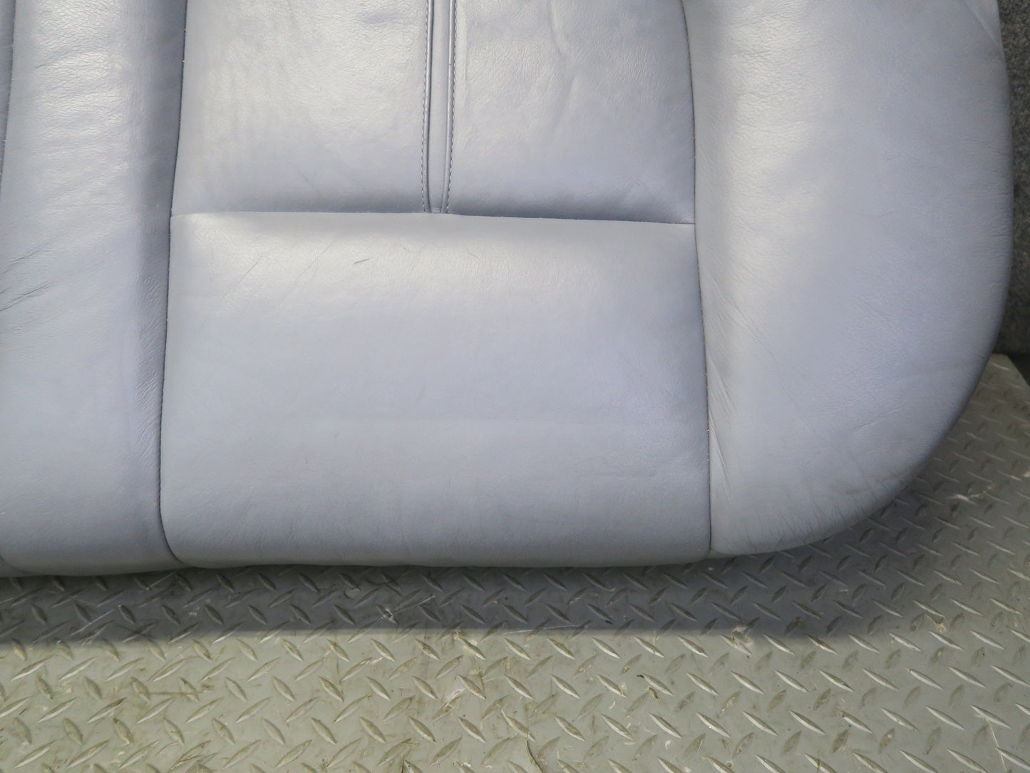 97-03 BMW E39 540i Sedan Rear Seat Lower Leather Cushion Gray OEM