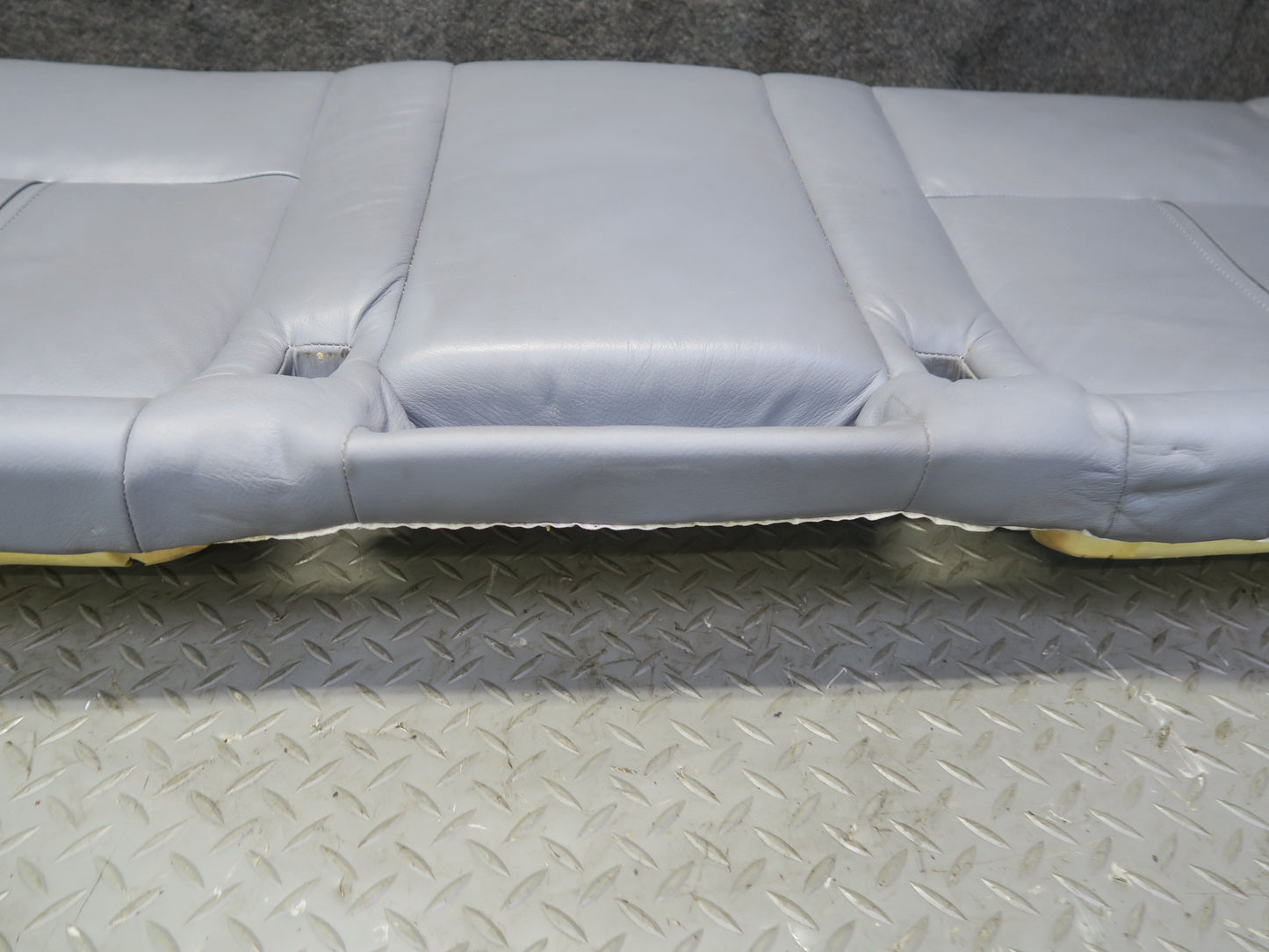 97-03 BMW E39 540i Sedan Rear Seat Lower Leather Cushion Gray OEM