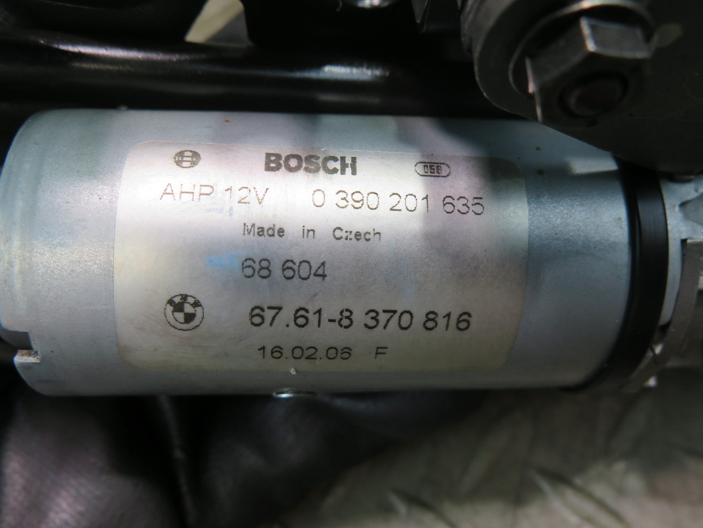 01-06 BMW E46 330ci Convert TOP Roof Lock Latch Motor Cable Assembly 8370816 OEM