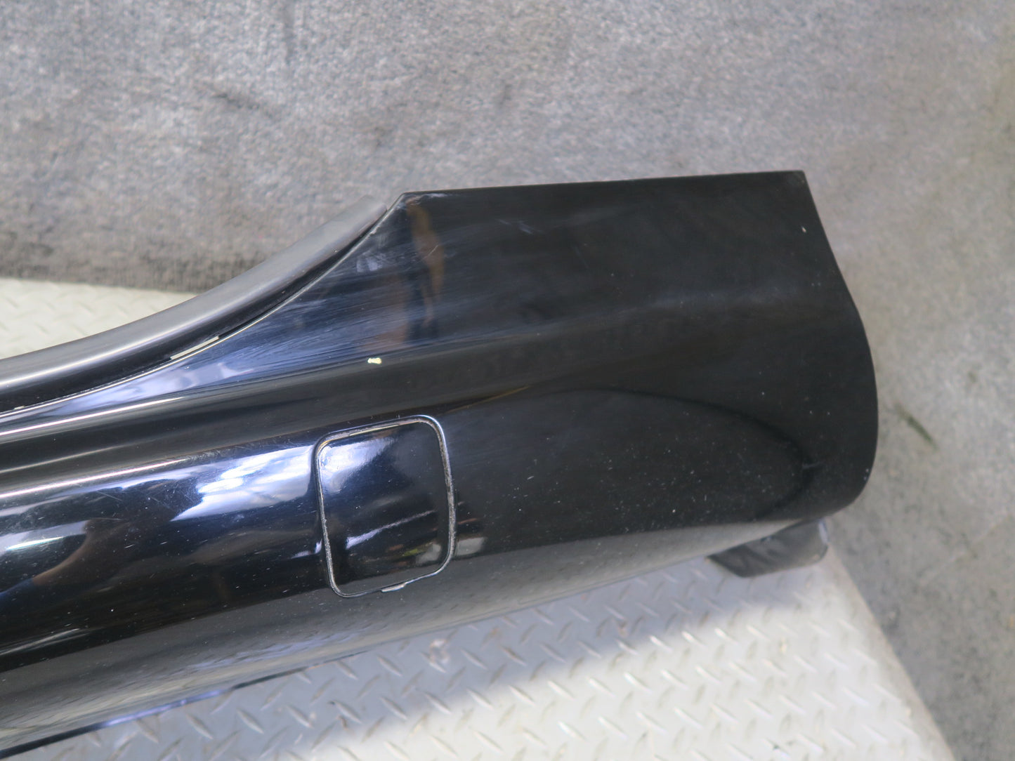 03-12 Mercedes R230 SL500 SL55 AMG Left Skirt Rocker Panel Black 2306980354 Dmgd