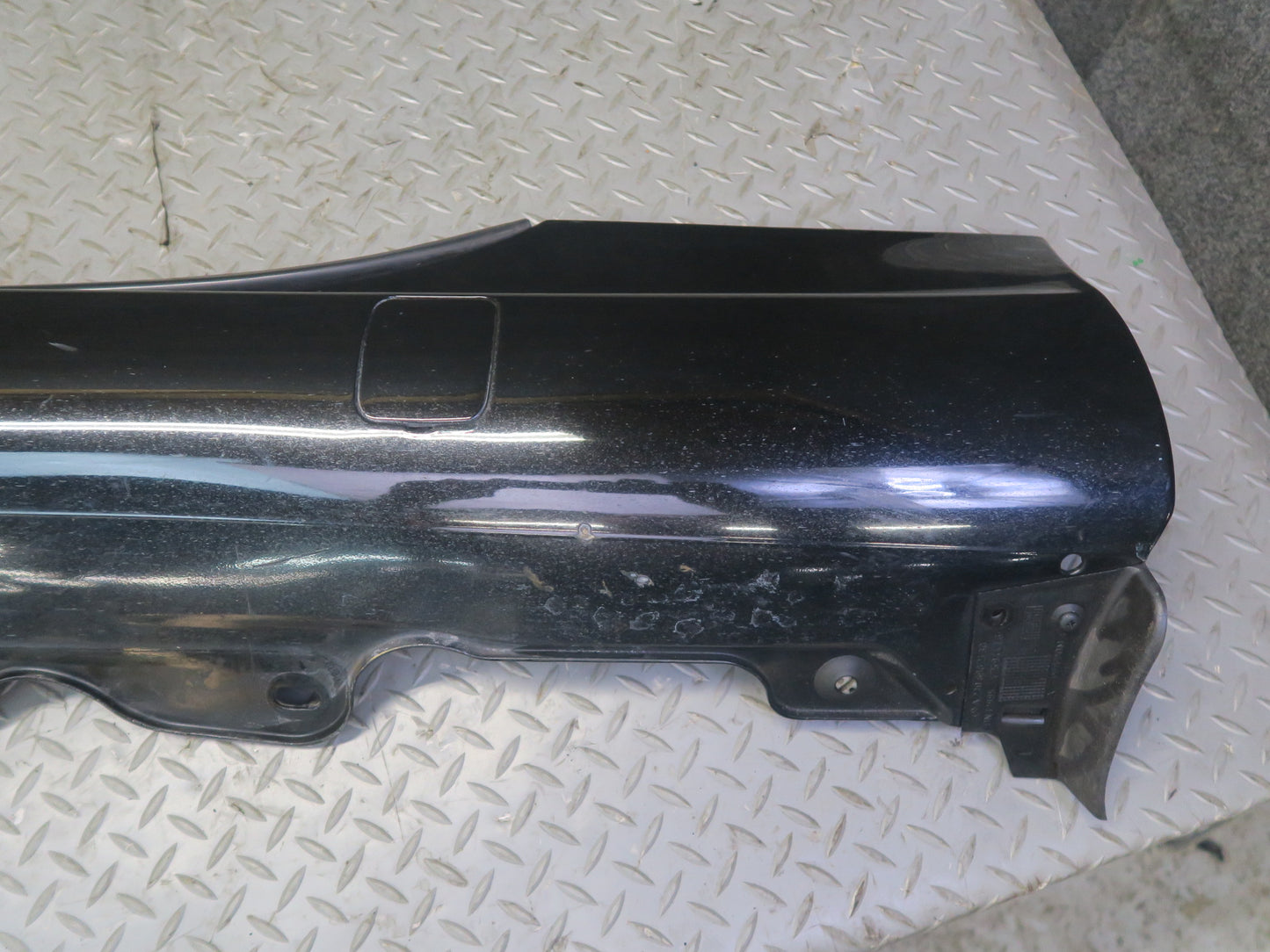 03-12 Mercedes R230 SL500 SL55 AMG Left Skirt Rocker Panel Black 2306980354 Dmgd