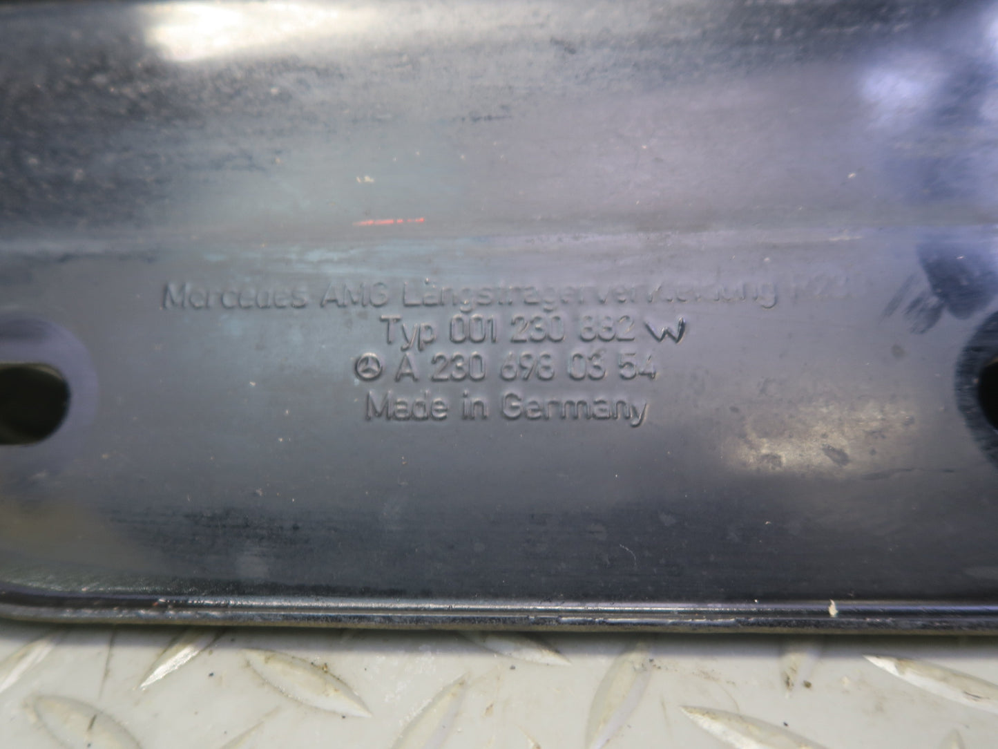 03-12 Mercedes R230 SL500 SL55 AMG Left Skirt Rocker Panel Black 2306980354 Dmgd