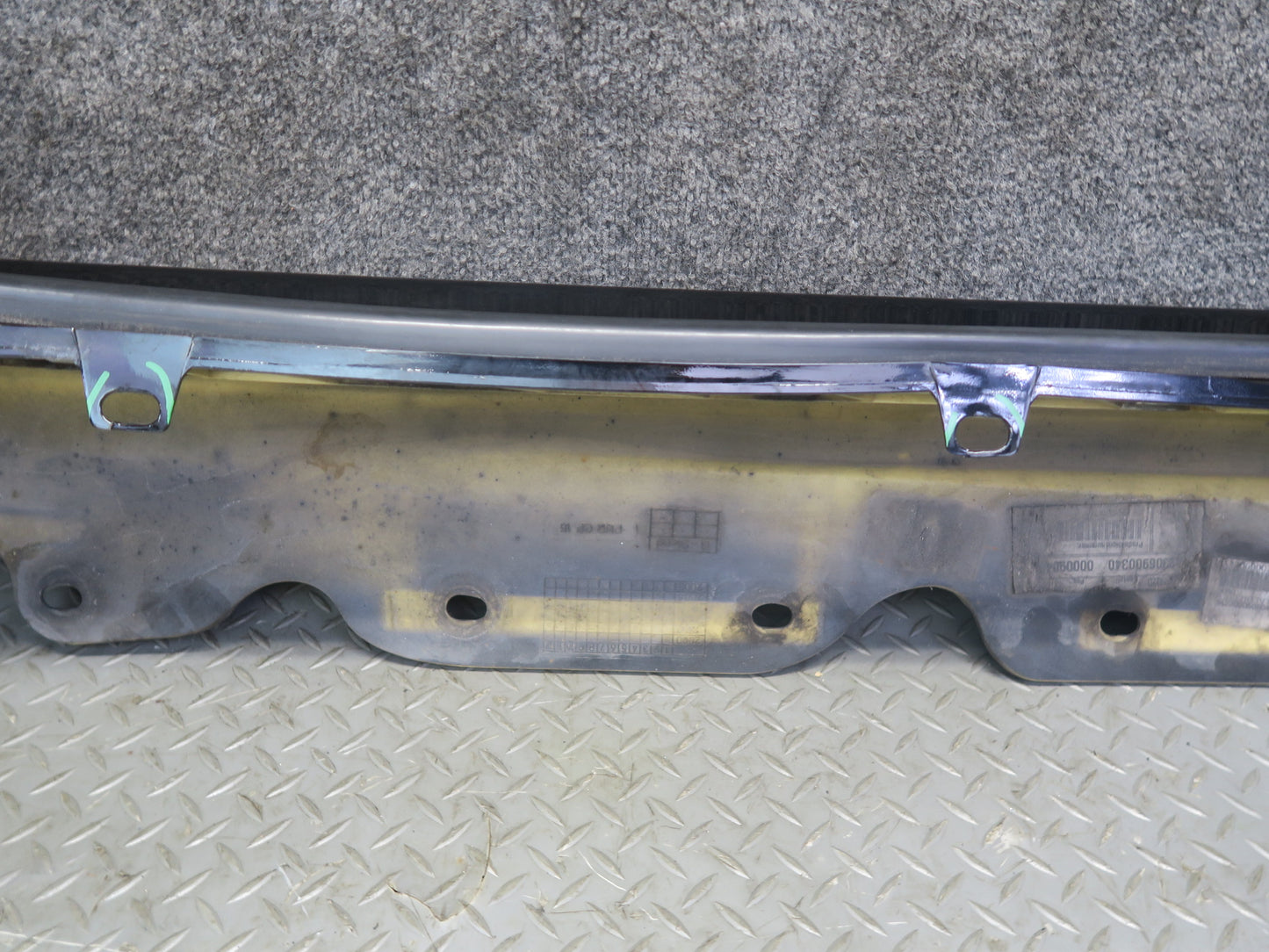03-12 Mercedes R230 SL500 SL55 AMG Left Skirt Rocker Panel Black 2306980354 Dmgd