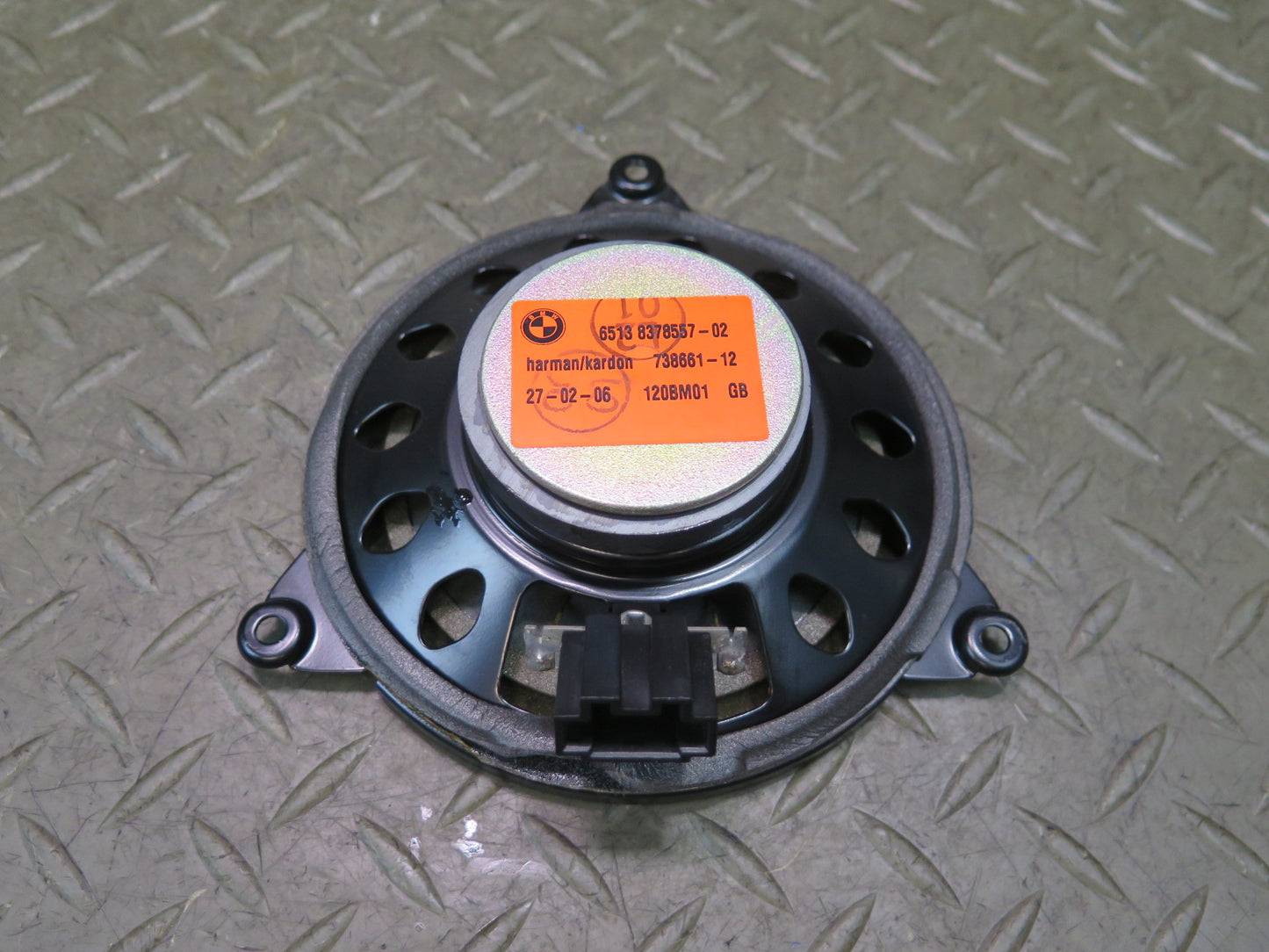 01-06 BMW E46 330CI Convertible Set of 2 Rear Harman Kardon Speaker 8378557 OEM