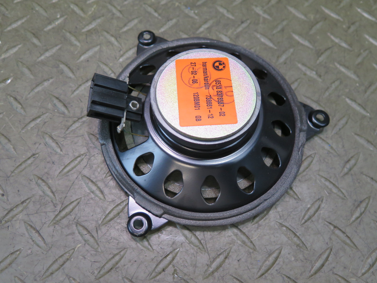 01-06 BMW E46 330CI Convertible Set of 2 Rear Harman Kardon Speaker 8378557 OEM
