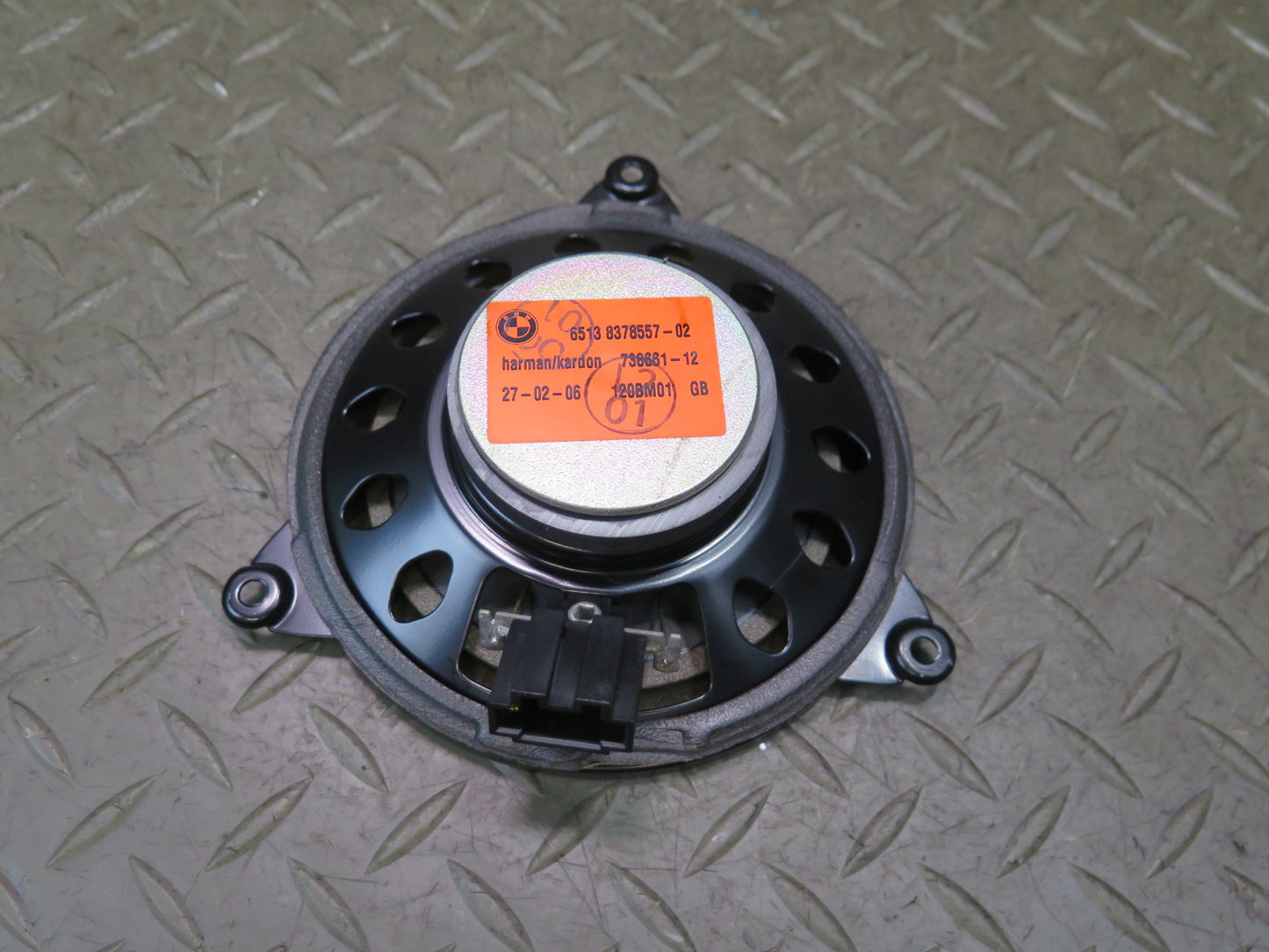 01-06 BMW E46 330CI Convertible Set of 2 Rear Harman Kardon Speaker 8378557 OEM