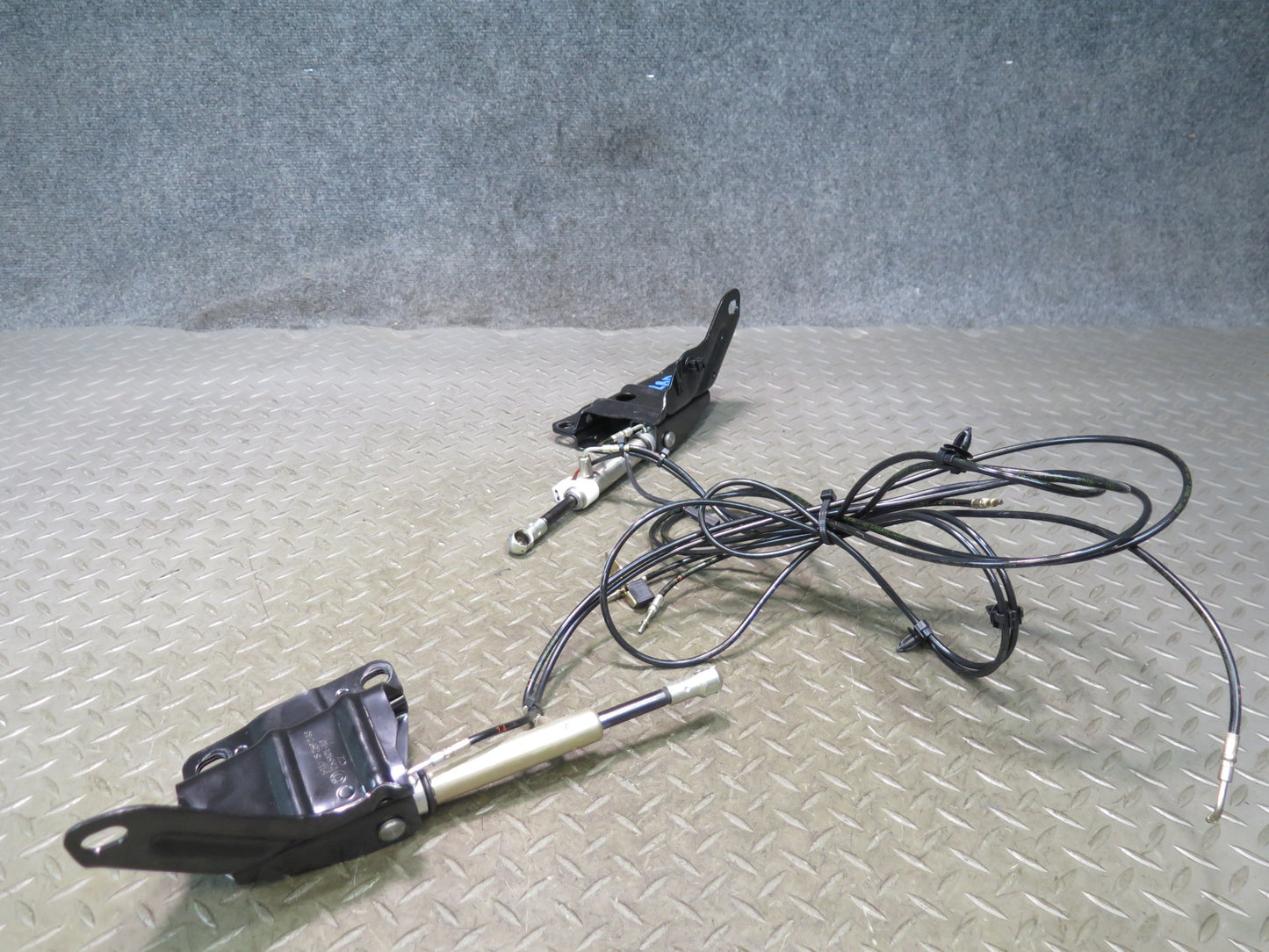 01-06 BMW E46 330Ci Conv Rear Left & Right TOP Hydraulic Cylinder w Pipe Set OEM