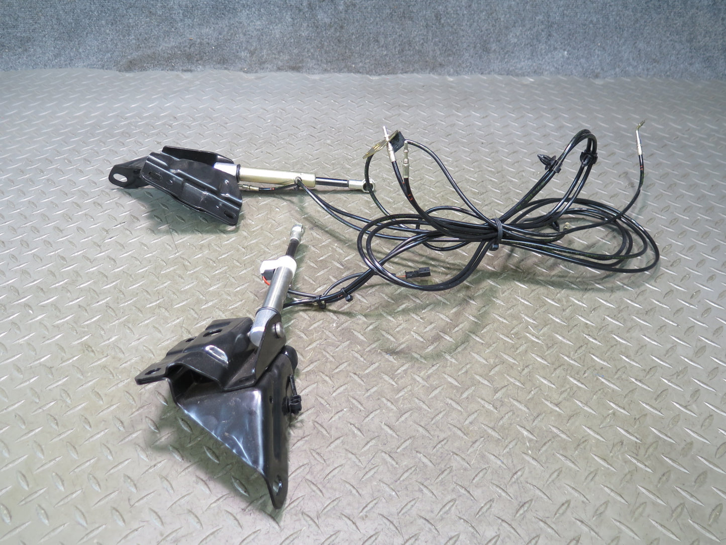 01-06 BMW E46 330Ci Conv Rear Left & Right TOP Hydraulic Cylinder w Pipe Set OEM