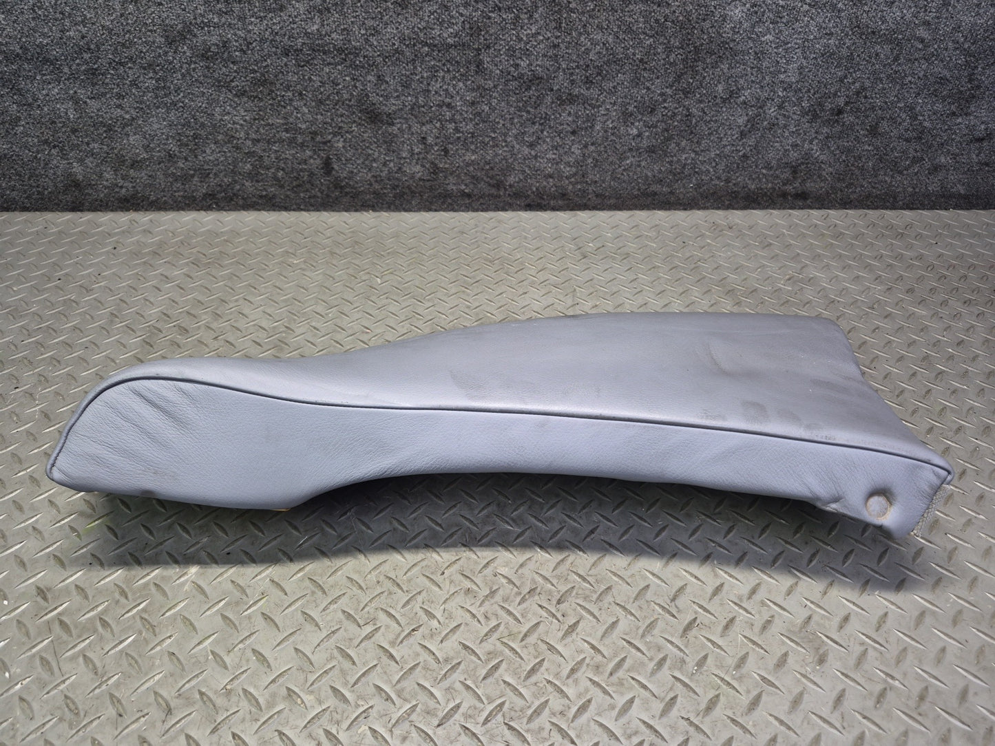 99-03 BMW E39 540i Sedan Rear Left & Right Seat Leather Bolster Gray Set OEM