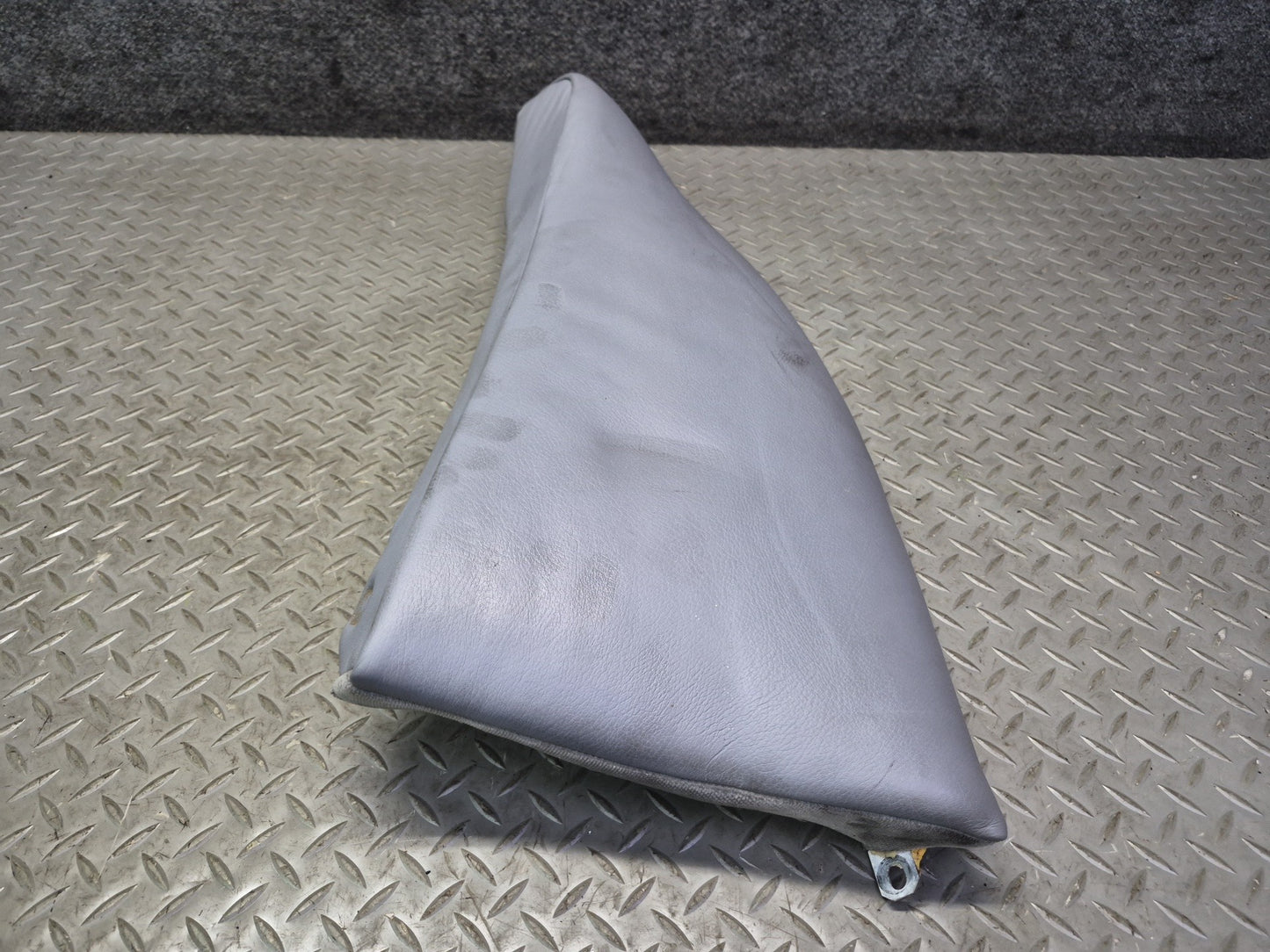 99-03 BMW E39 540i Sedan Rear Left & Right Seat Leather Bolster Gray Set OEM