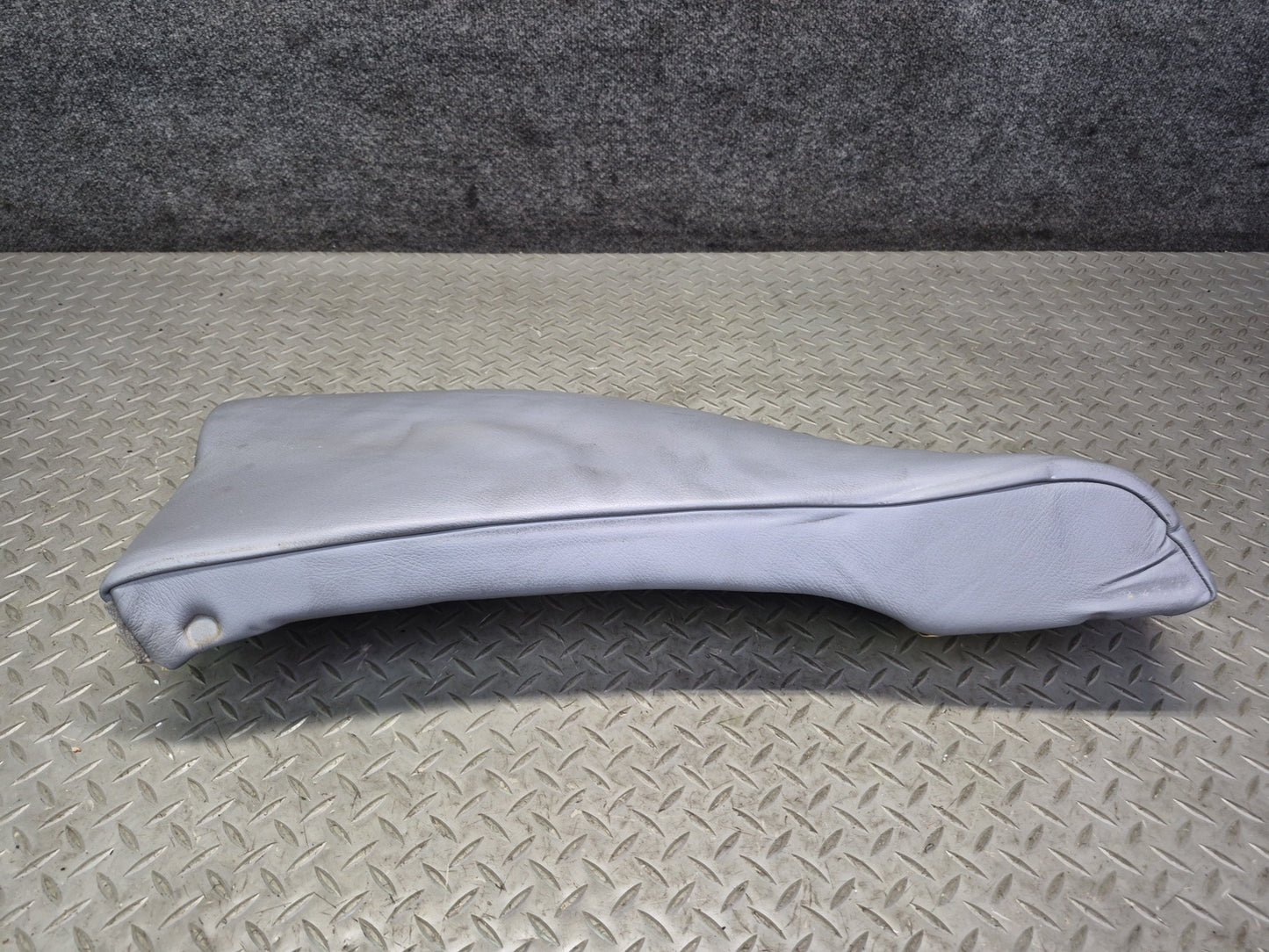 99-03 BMW E39 540i Sedan Rear Left & Right Seat Leather Bolster Gray Set OEM