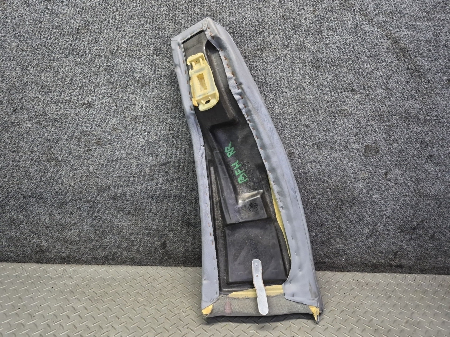 99-03 BMW E39 540i Sedan Rear Left & Right Seat Leather Bolster Gray Set OEM