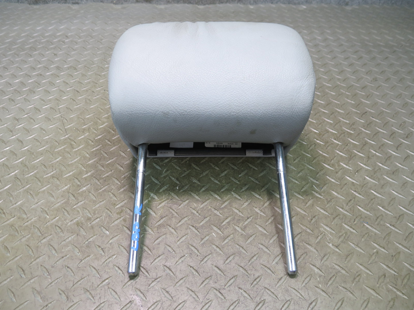 01-06 BMW E46 330CI Convertible Rear Left & Right Leather Headrest Gray OEM
