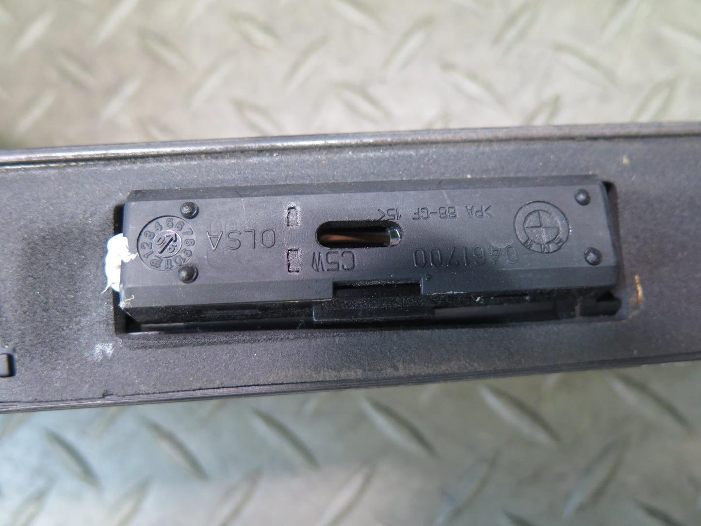01-06 BMW E46 330Ci Convertible Rear Trunk Lid Handle Trim Molding OEM