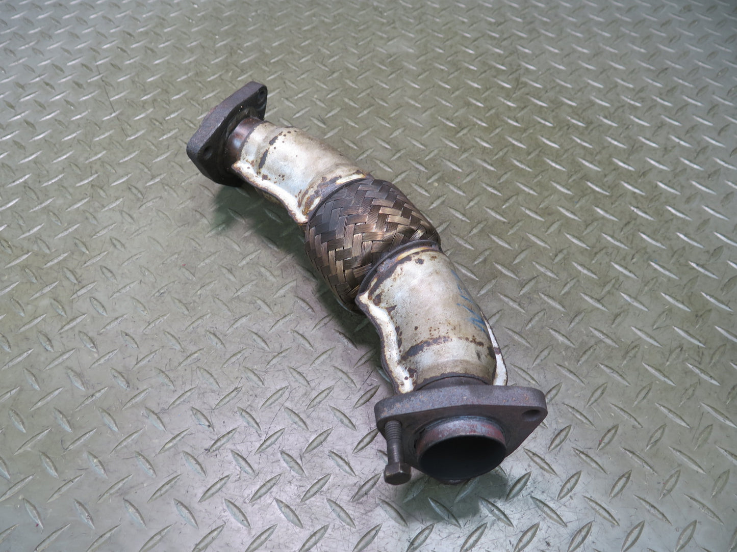 84-89 Nissan Z31 300ZX VG30E NON Turbo Exhaust Manifold Crossover Flex Pipe OEM