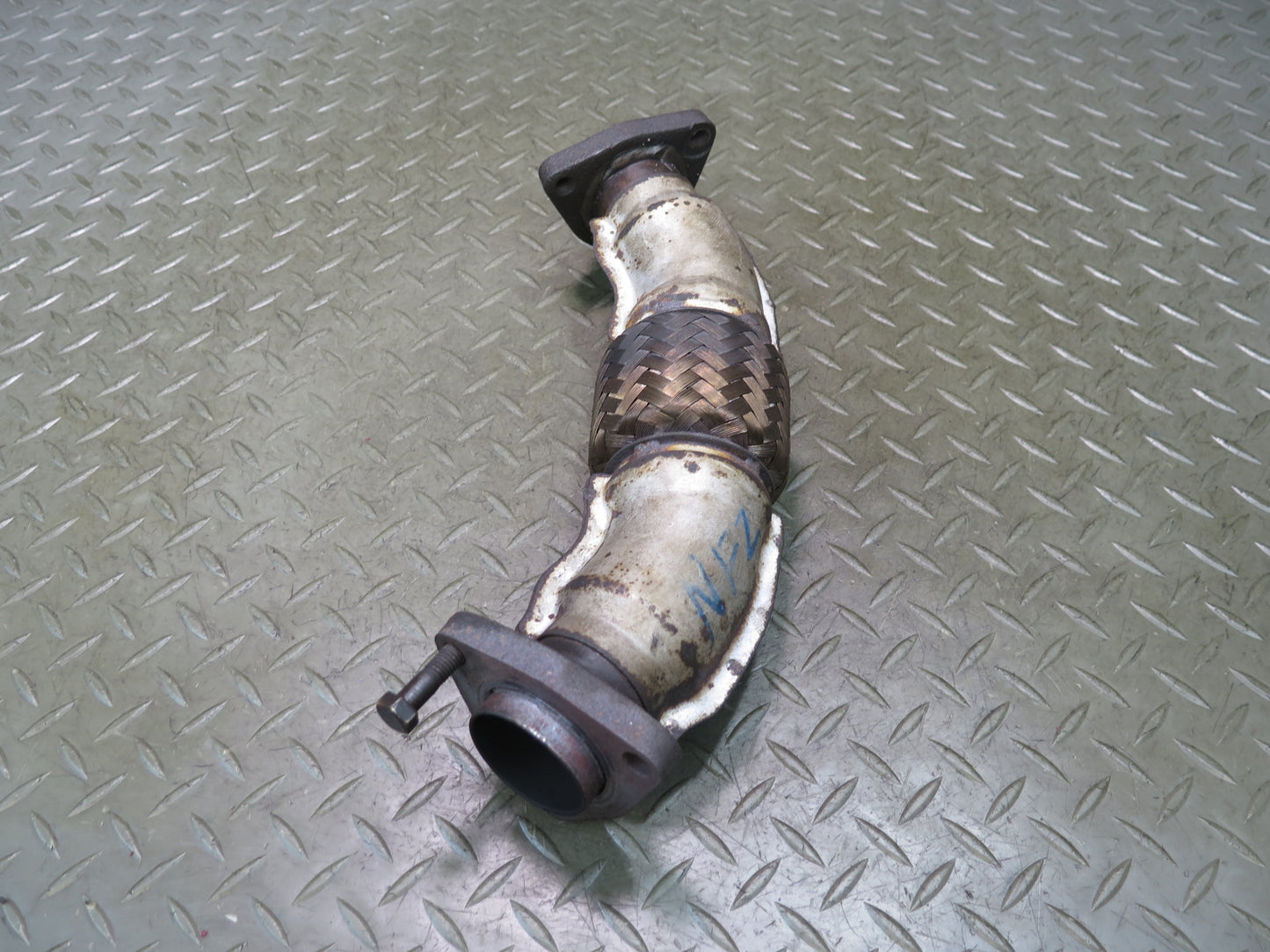 84-89 Nissan Z31 300ZX VG30E NON Turbo Exhaust Manifold Crossover Flex Pipe OEM