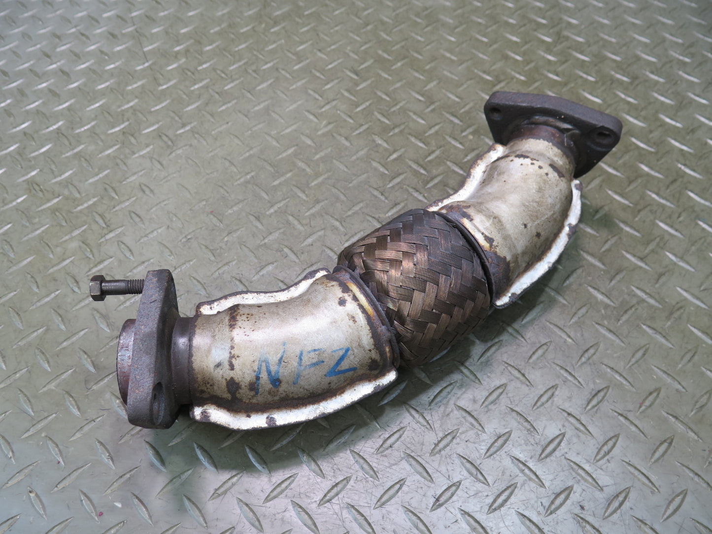 84-89 Nissan Z31 300ZX VG30E NON Turbo Exhaust Manifold Crossover Flex Pipe OEM