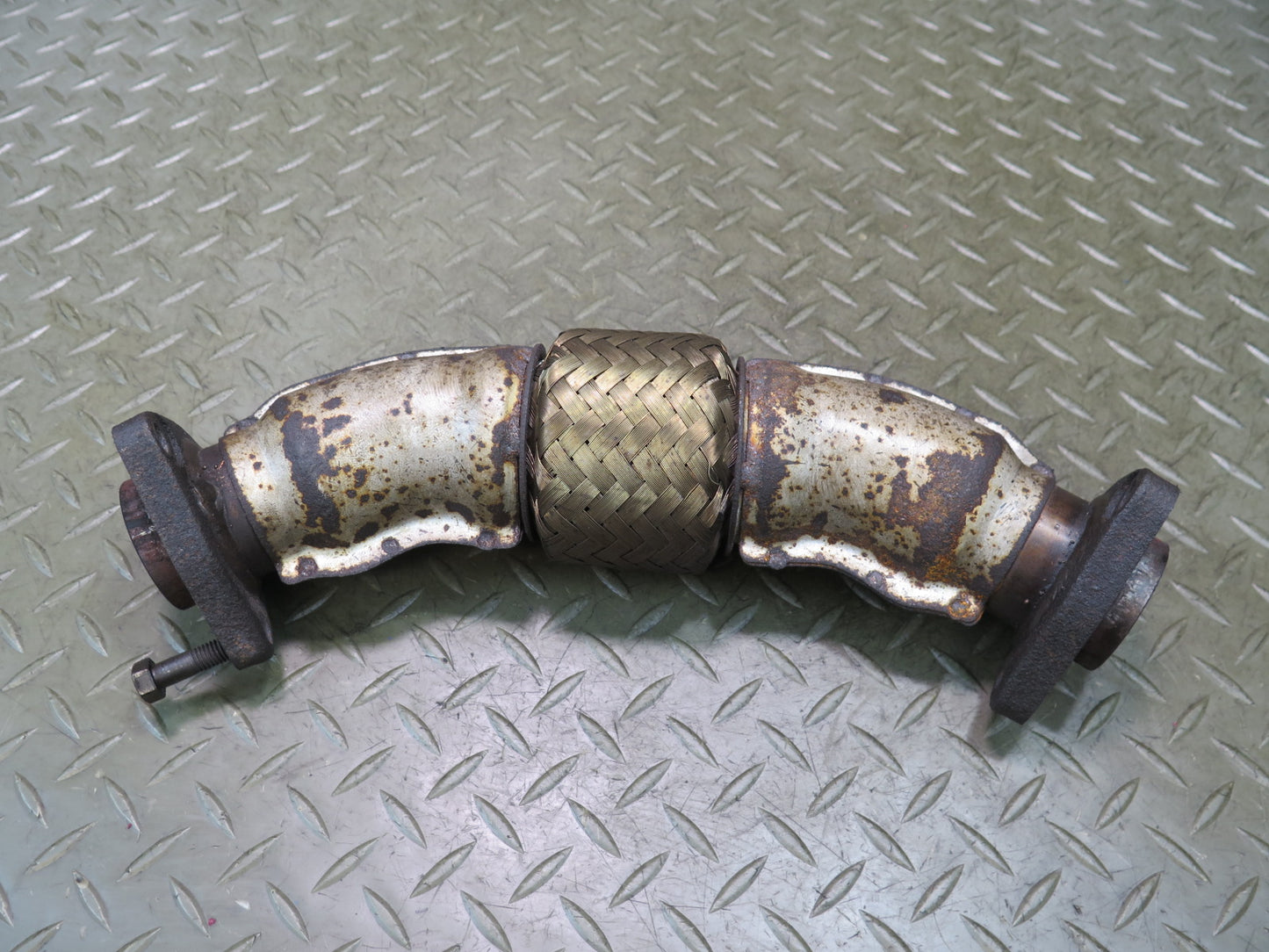 84-89 Nissan Z31 300ZX VG30E NON Turbo Exhaust Manifold Crossover Flex Pipe OEM