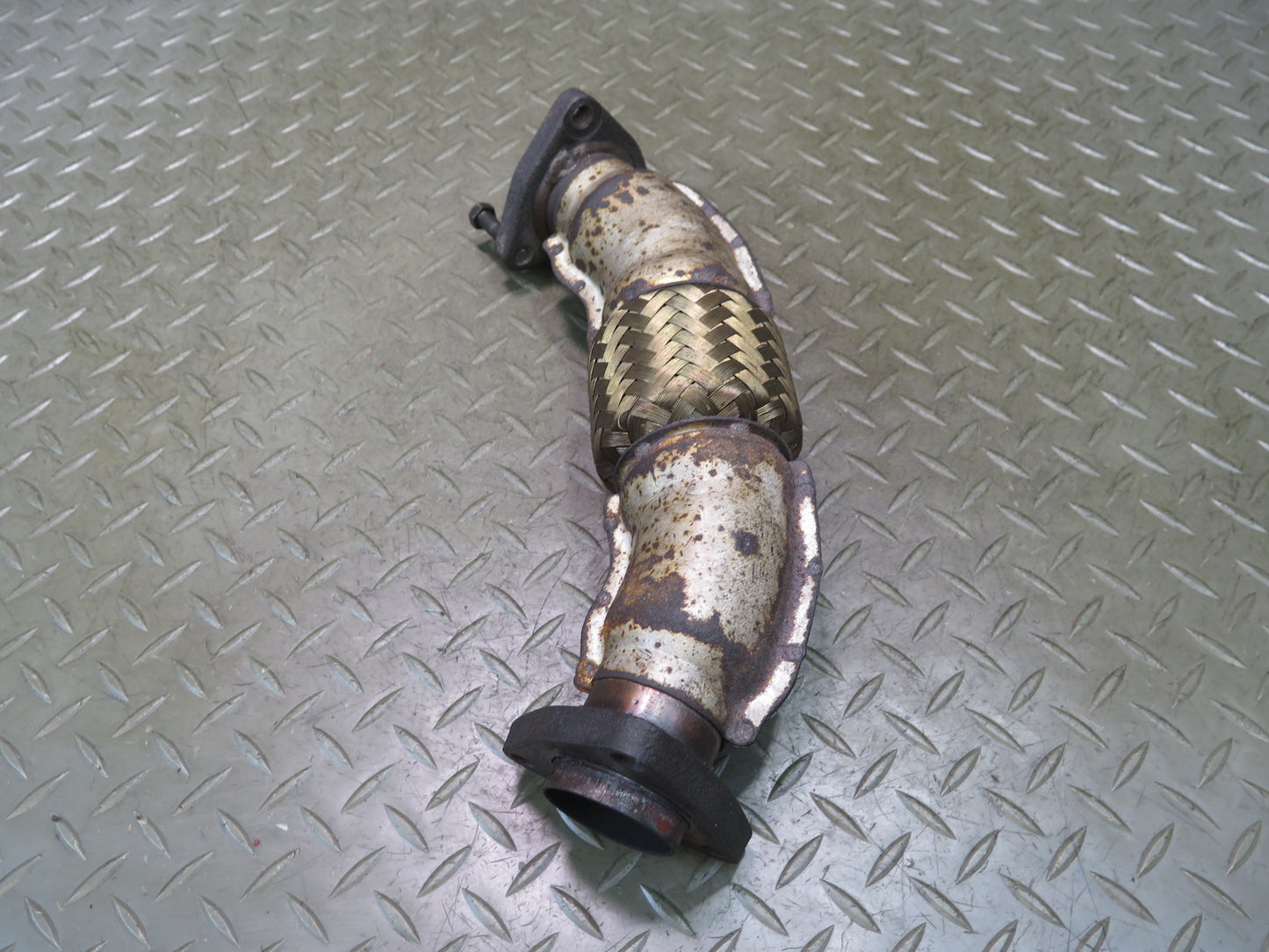 84-89 Nissan Z31 300ZX VG30E NON Turbo Exhaust Manifold Crossover Flex Pipe OEM
