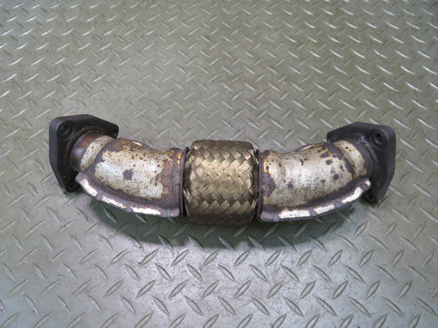 84-89 Nissan Z31 300ZX VG30E NON Turbo Exhaust Manifold Crossover Flex Pipe OEM