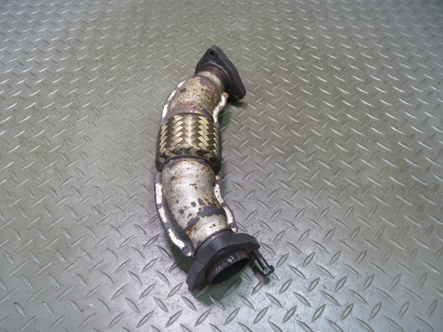 84-89 Nissan Z31 300ZX VG30E NON Turbo Exhaust Manifold Crossover Flex Pipe OEM