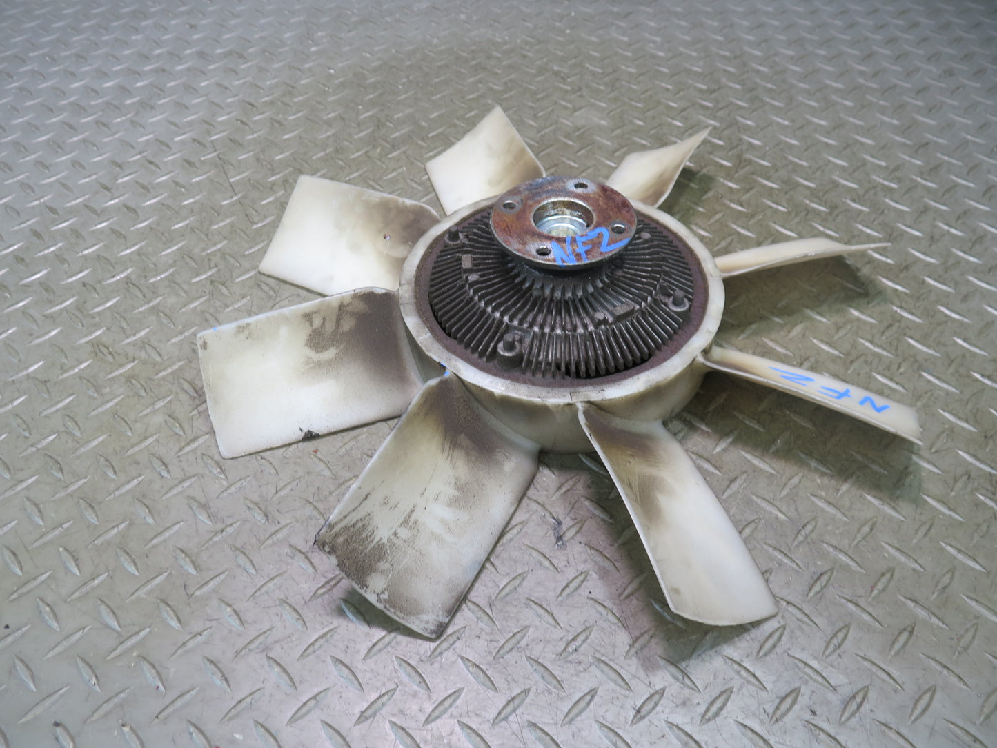 84-89 Nissan Z31 300ZX 3.0L VG30 Engine Cooling Fan Blade & Clutch OEM