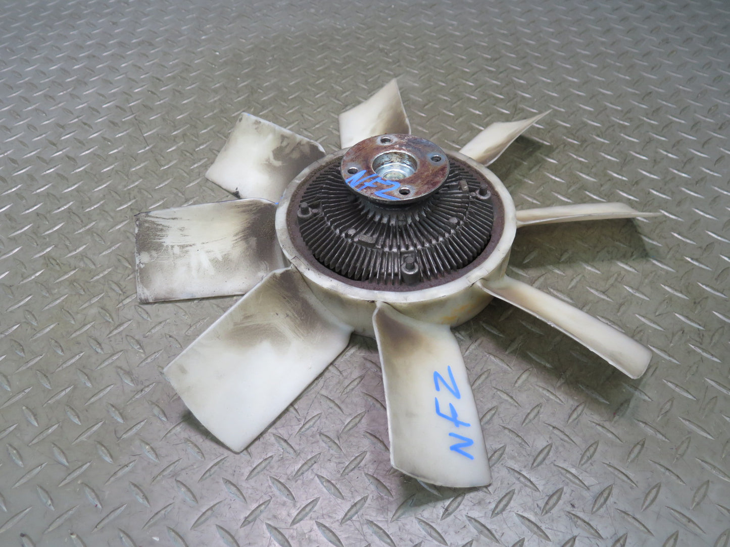 84-89 Nissan Z31 300ZX 3.0L VG30 Engine Cooling Fan Blade & Clutch OEM