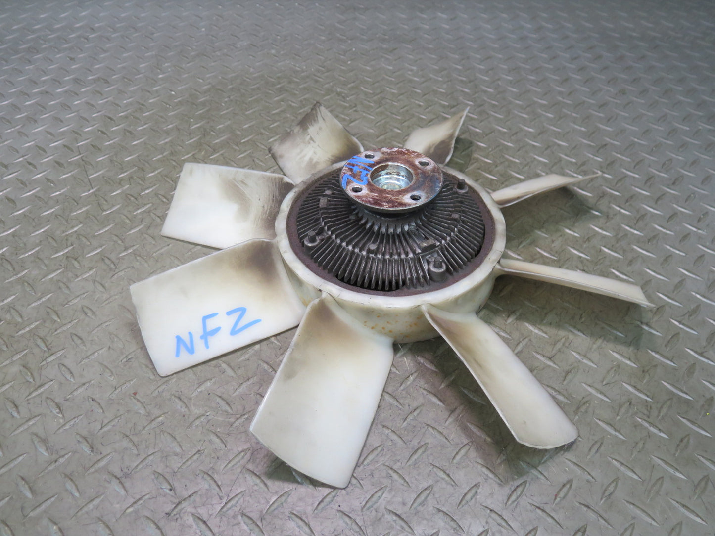 84-89 Nissan Z31 300ZX 3.0L VG30 Engine Cooling Fan Blade & Clutch OEM