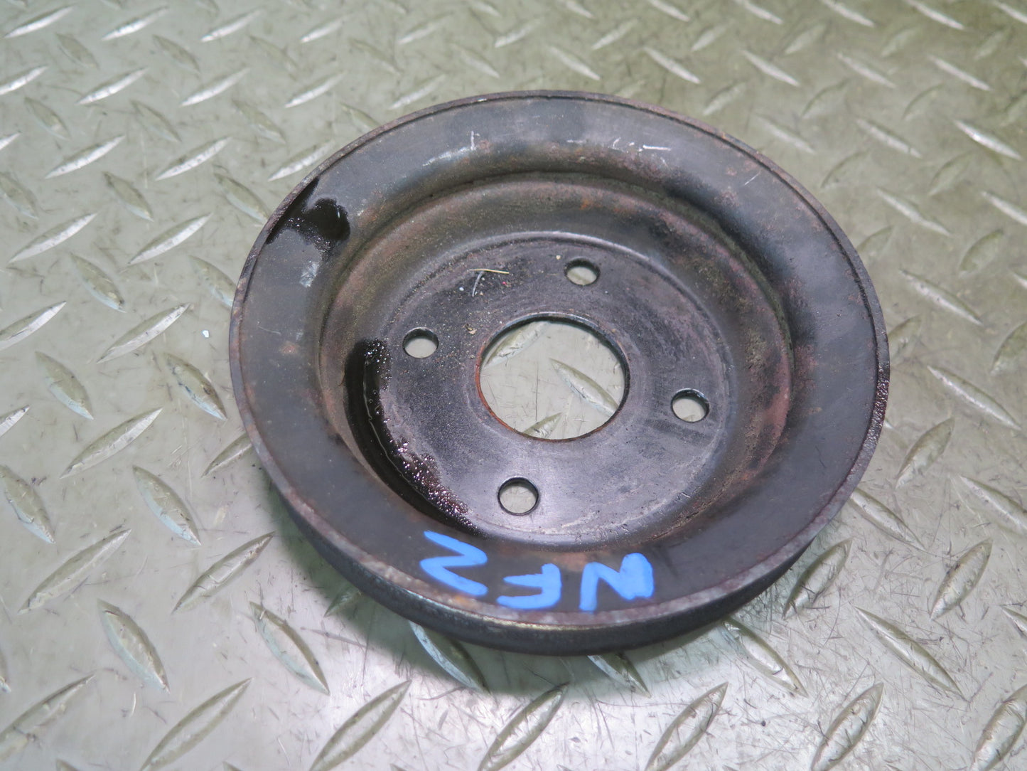 84-89 Nissan Z31 300ZX NA Set of 3 Engine Motor Belt Pulley Tensioner OEM