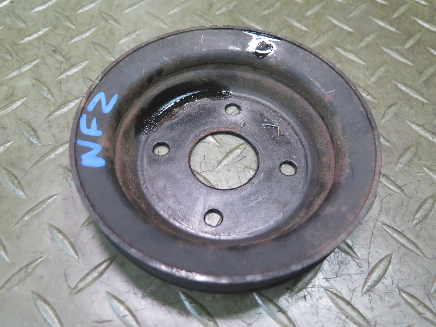 84-89 Nissan Z31 300ZX NA Set of 3 Engine Motor Belt Pulley Tensioner OEM