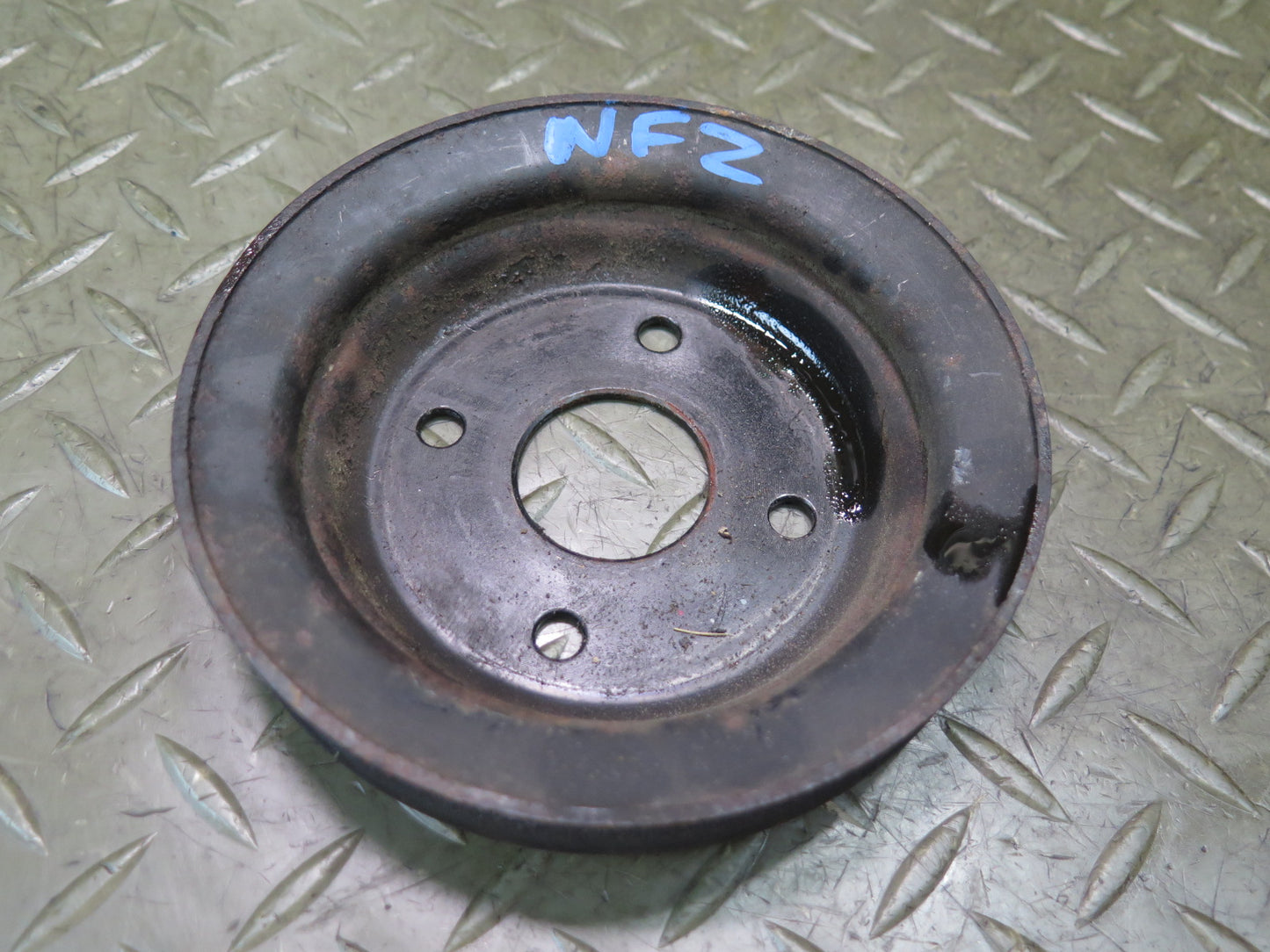 84-89 Nissan Z31 300ZX NA Set of 3 Engine Motor Belt Pulley Tensioner OEM