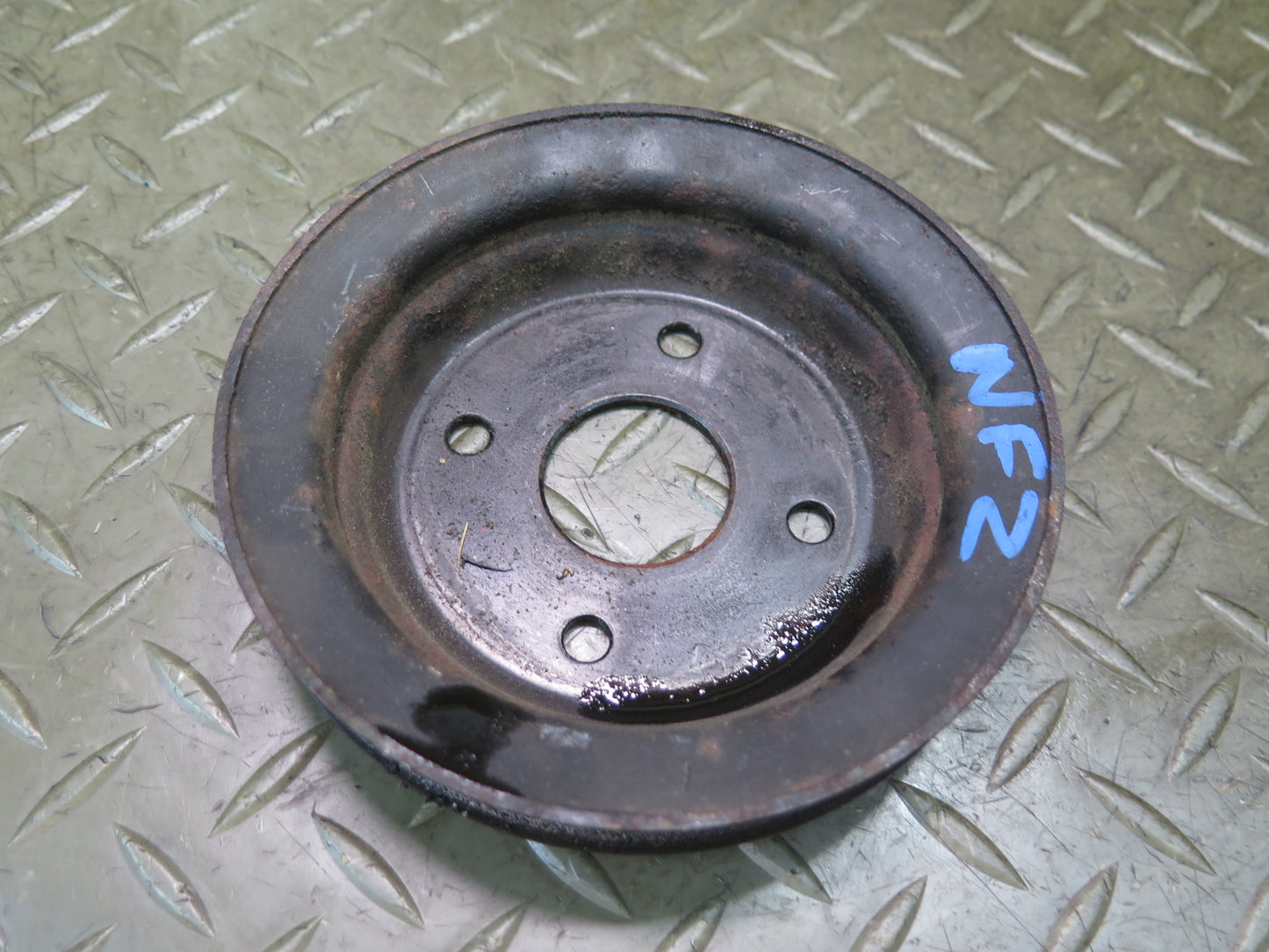 84-89 Nissan Z31 300ZX NA Set of 3 Engine Motor Belt Pulley Tensioner OEM