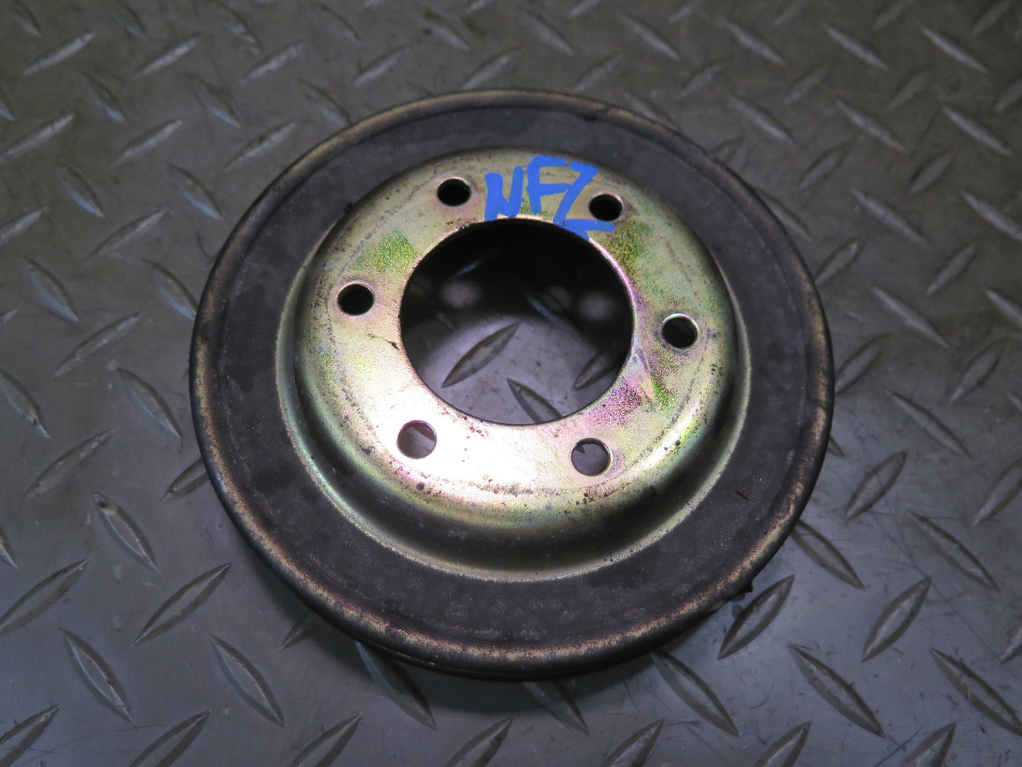 84-89 Nissan Z31 300ZX NA Set of 3 Engine Motor Belt Pulley Tensioner OEM