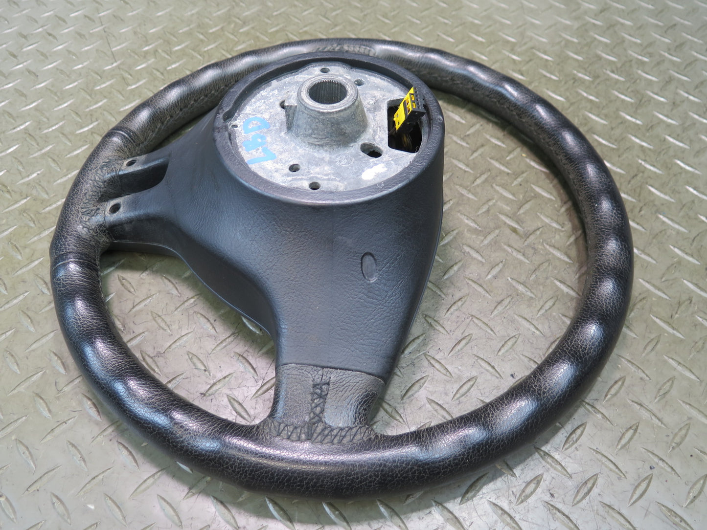 01-06 BMW E46 330ci 3-SPOKE Leather Sport Steering w Controls Black OEM