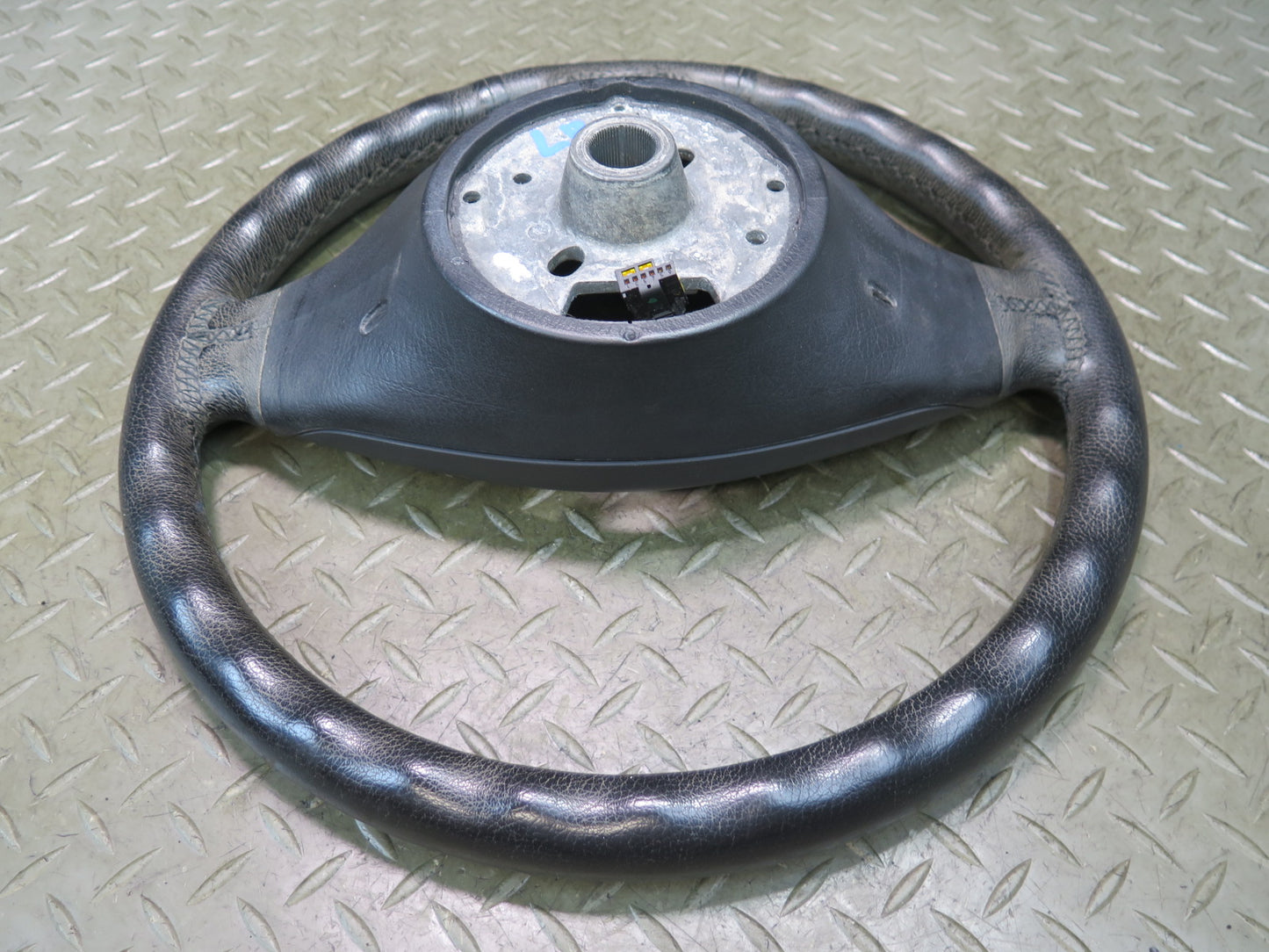 01-06 BMW E46 330ci 3-SPOKE Leather Sport Steering w Controls Black OEM