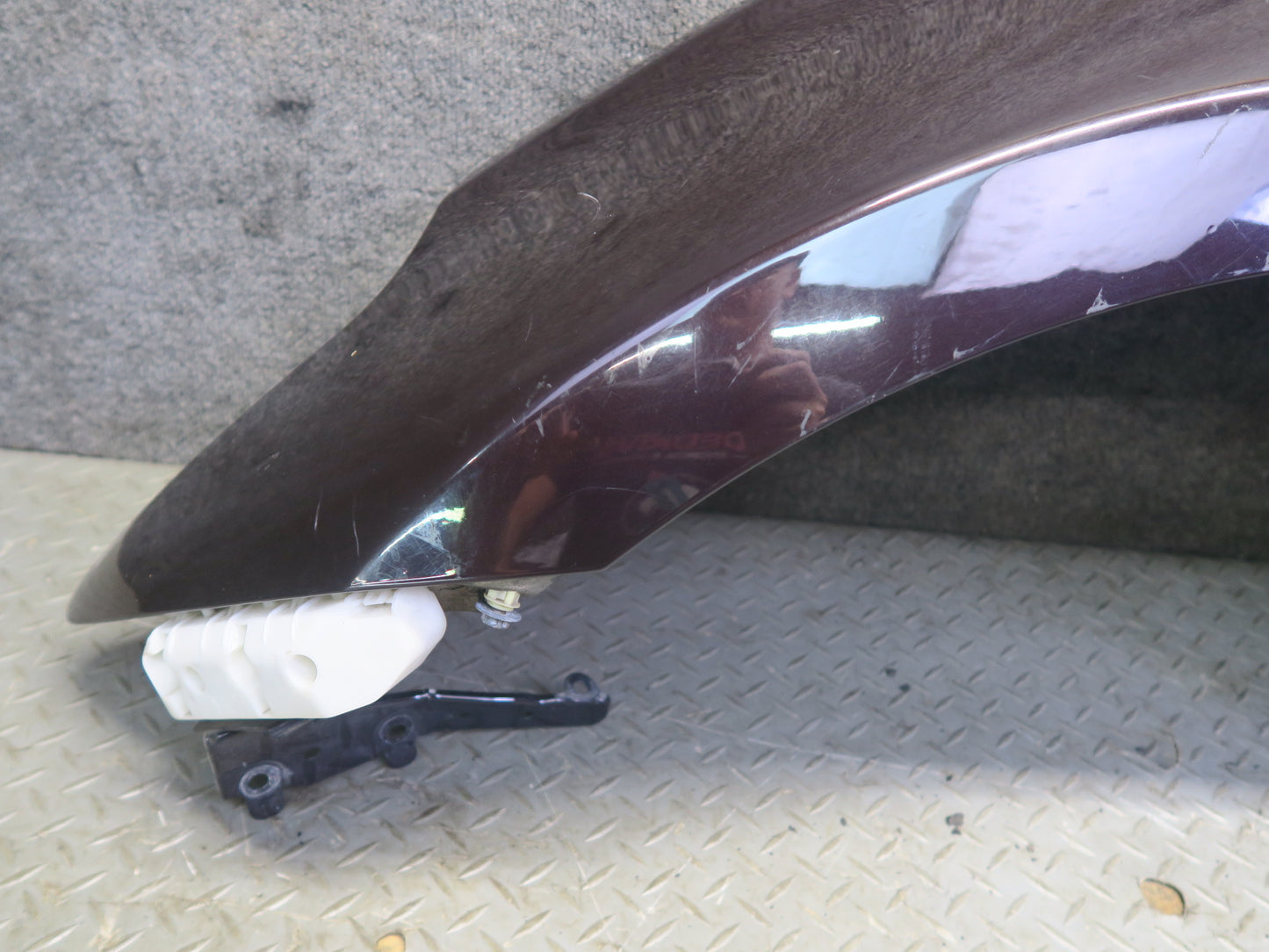 10-19 Nissan Z34 370Z Conv Front Left Fender Shell Panel Cover Black Cherry OEM