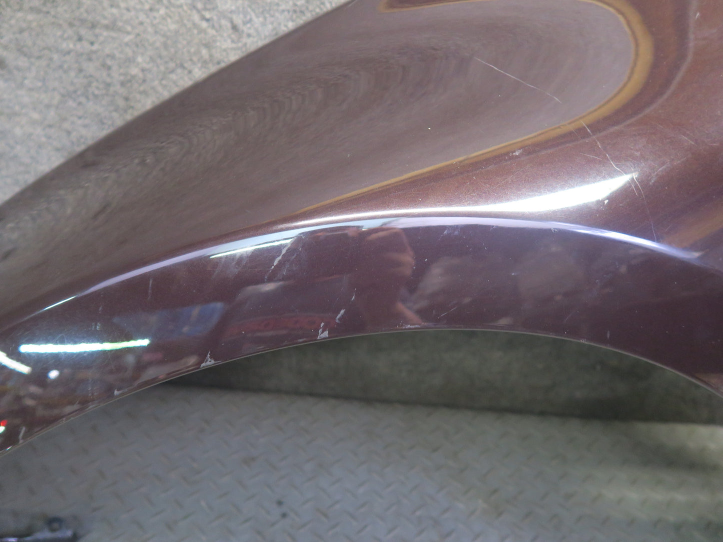 10-19 Nissan Z34 370Z Conv Front Left Fender Shell Panel Cover Black Cherry OEM