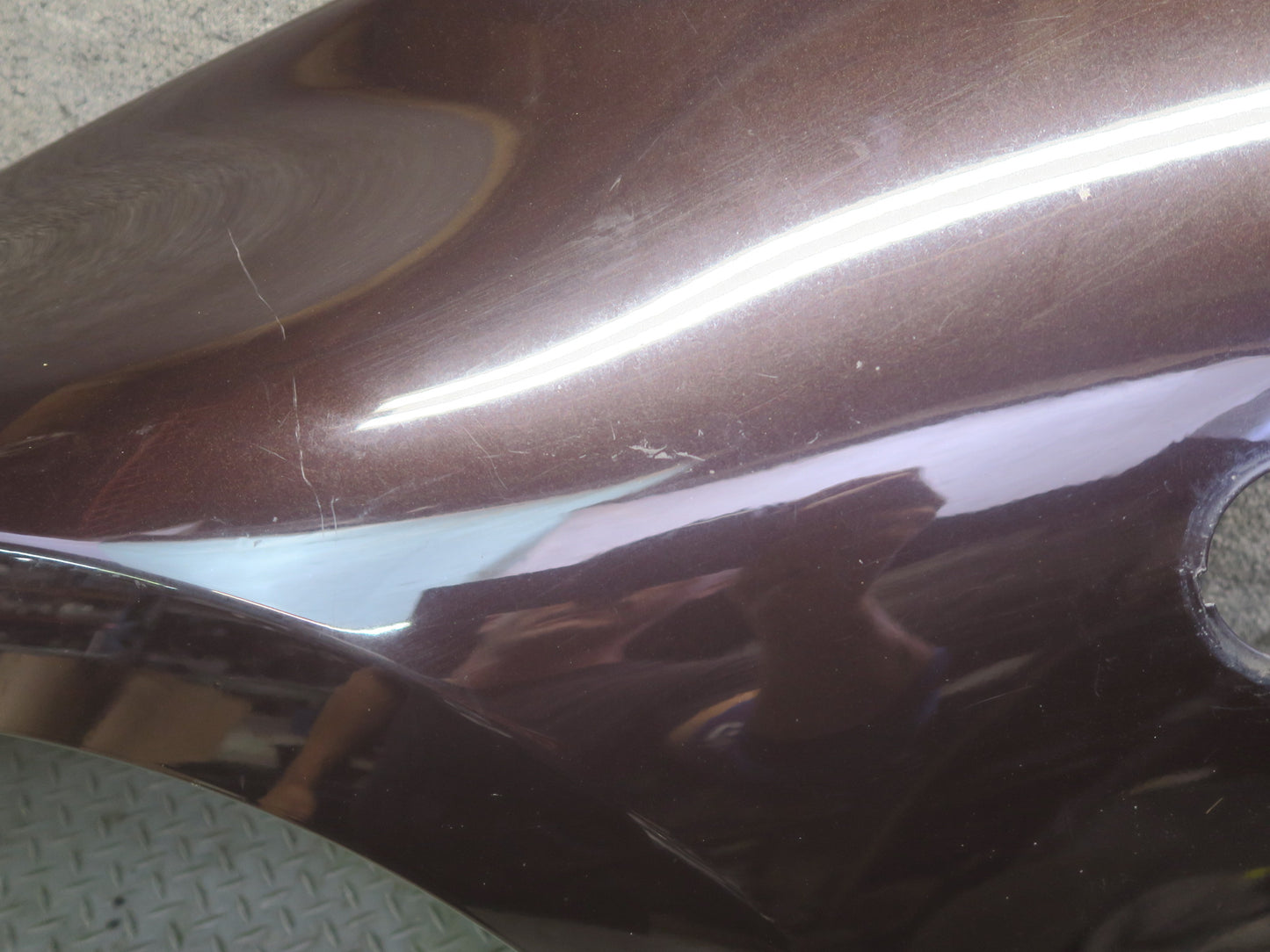 10-19 Nissan Z34 370Z Conv Front Left Fender Shell Panel Cover Black Cherry OEM