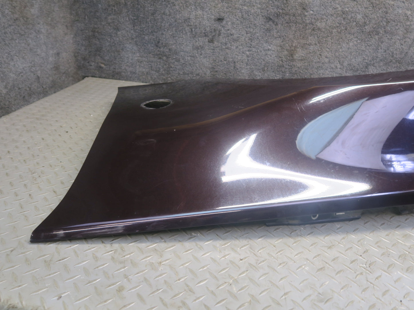 10-19 Nissan Z34 370Z Conv Front Left Fender Shell Panel Cover Black Cherry OEM